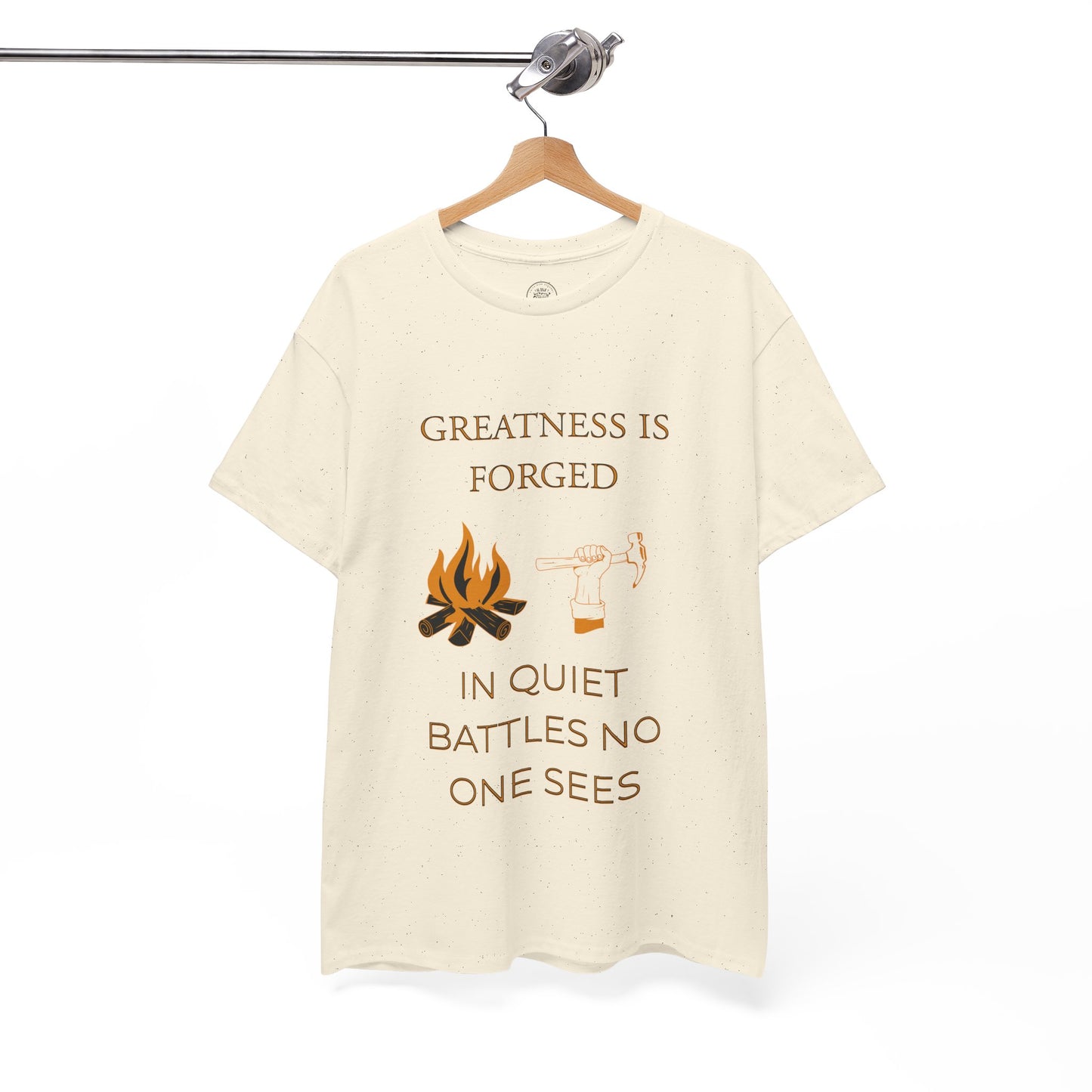"Quiet Battles" – Strength Through Stillness Graphic T-Shirt