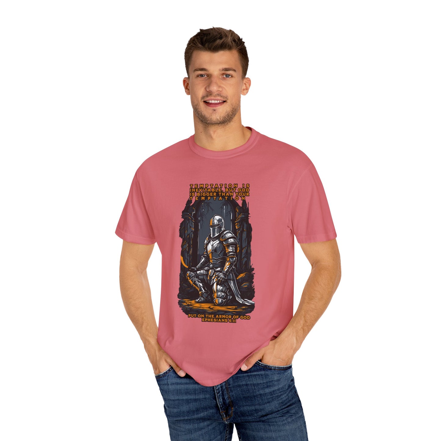 Comfort Colors "Put on the Armor of God" Ephesians 6:11 Inspirational T-Shirt