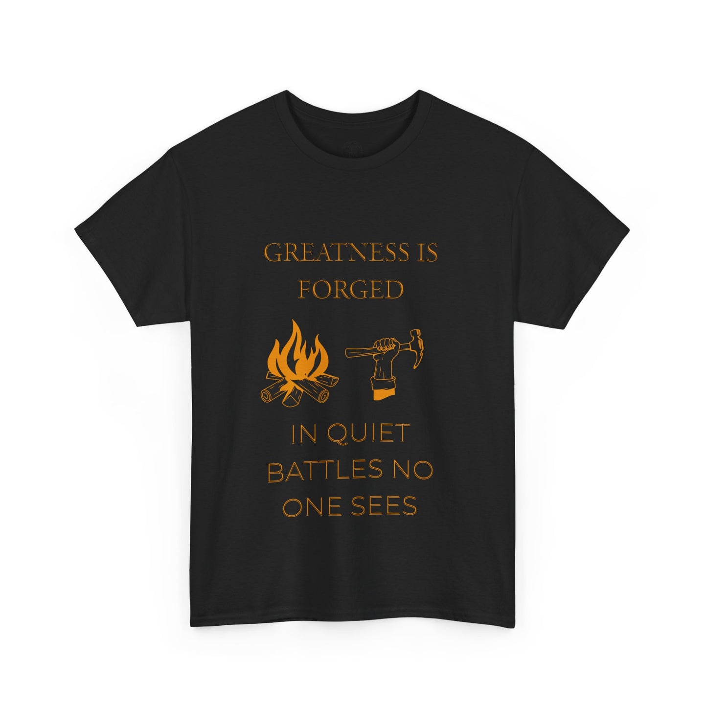 "Quiet Battles" – Strength Through Stillness Graphic T-Shirt
