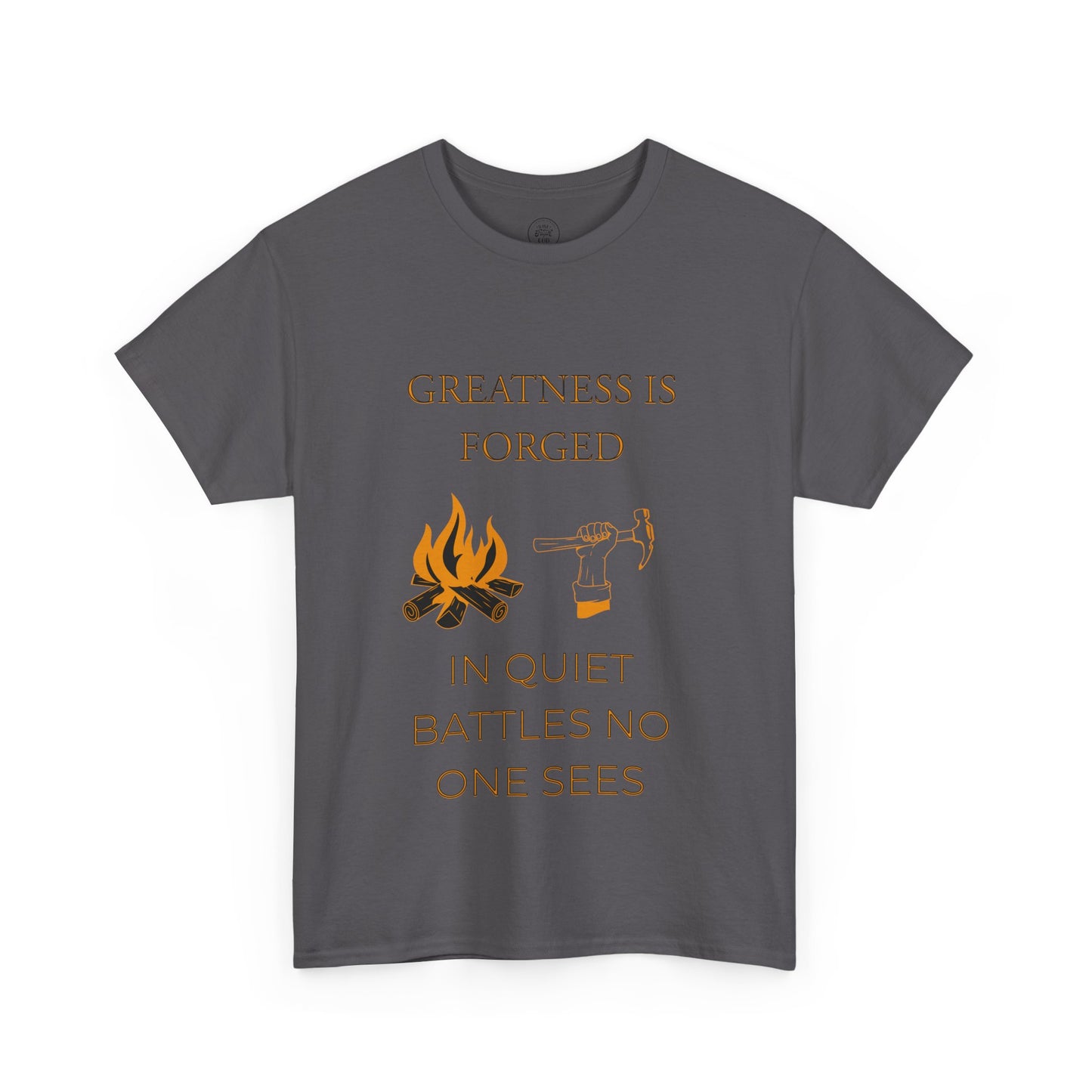 "Quiet Battles" – Strength Through Stillness Graphic T-Shirt