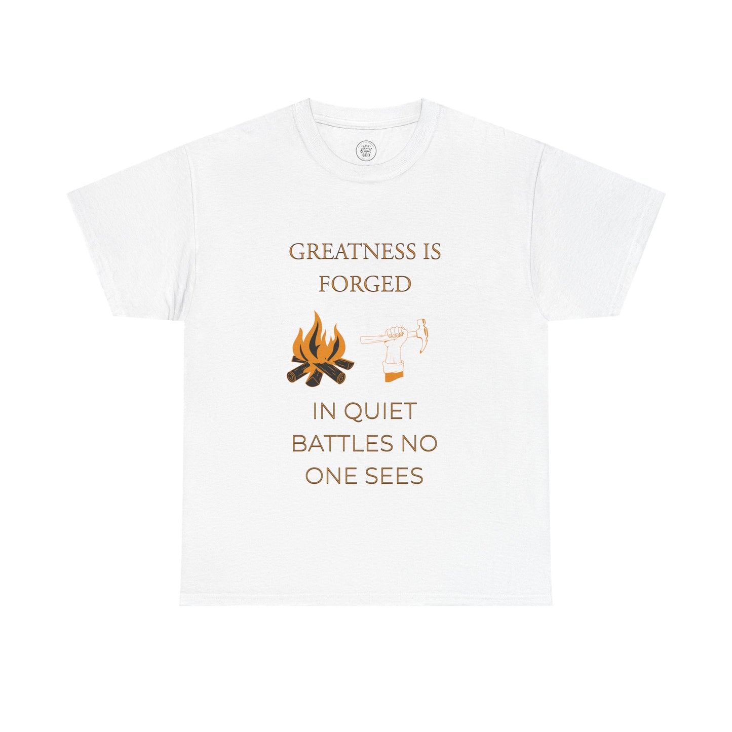 "Quiet Battles" – Strength Through Stillness Graphic T-Shirt