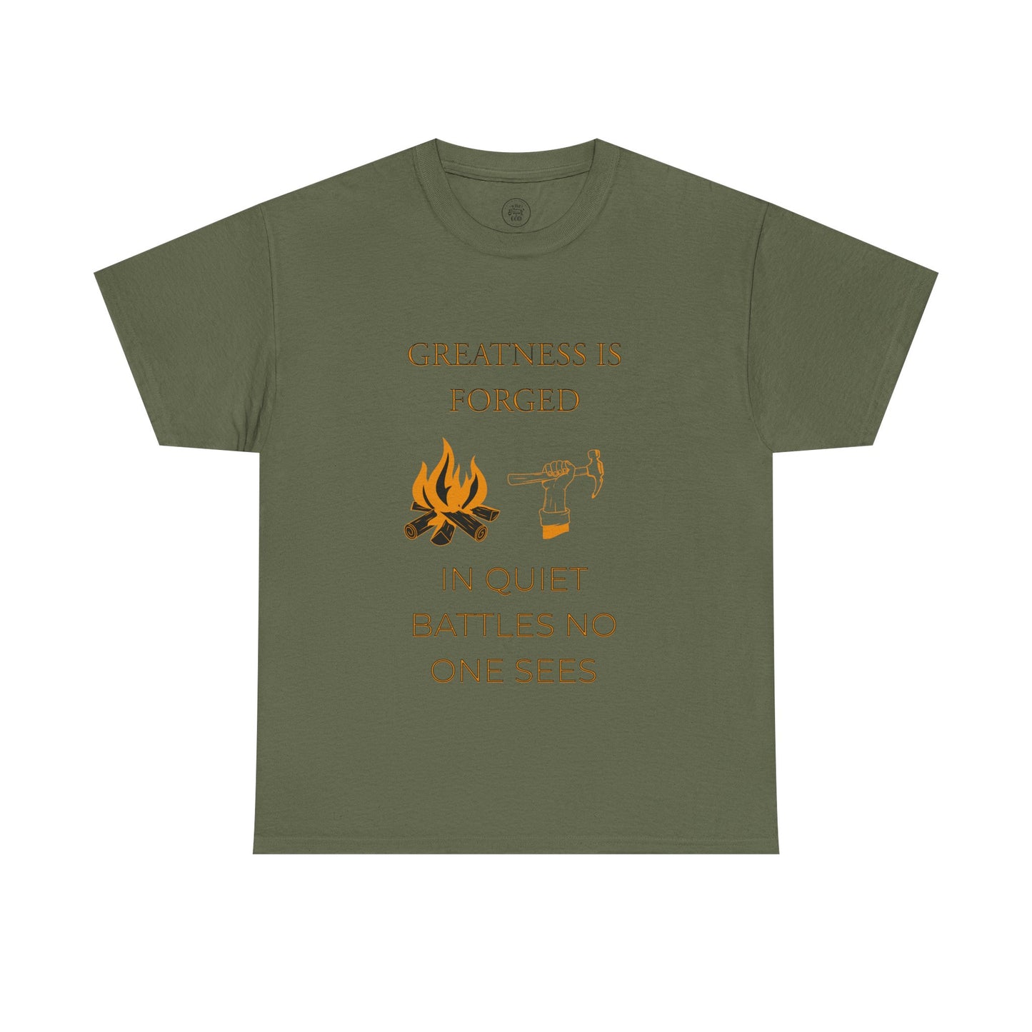 "Quiet Battles" – Strength Through Stillness Graphic T-Shirt