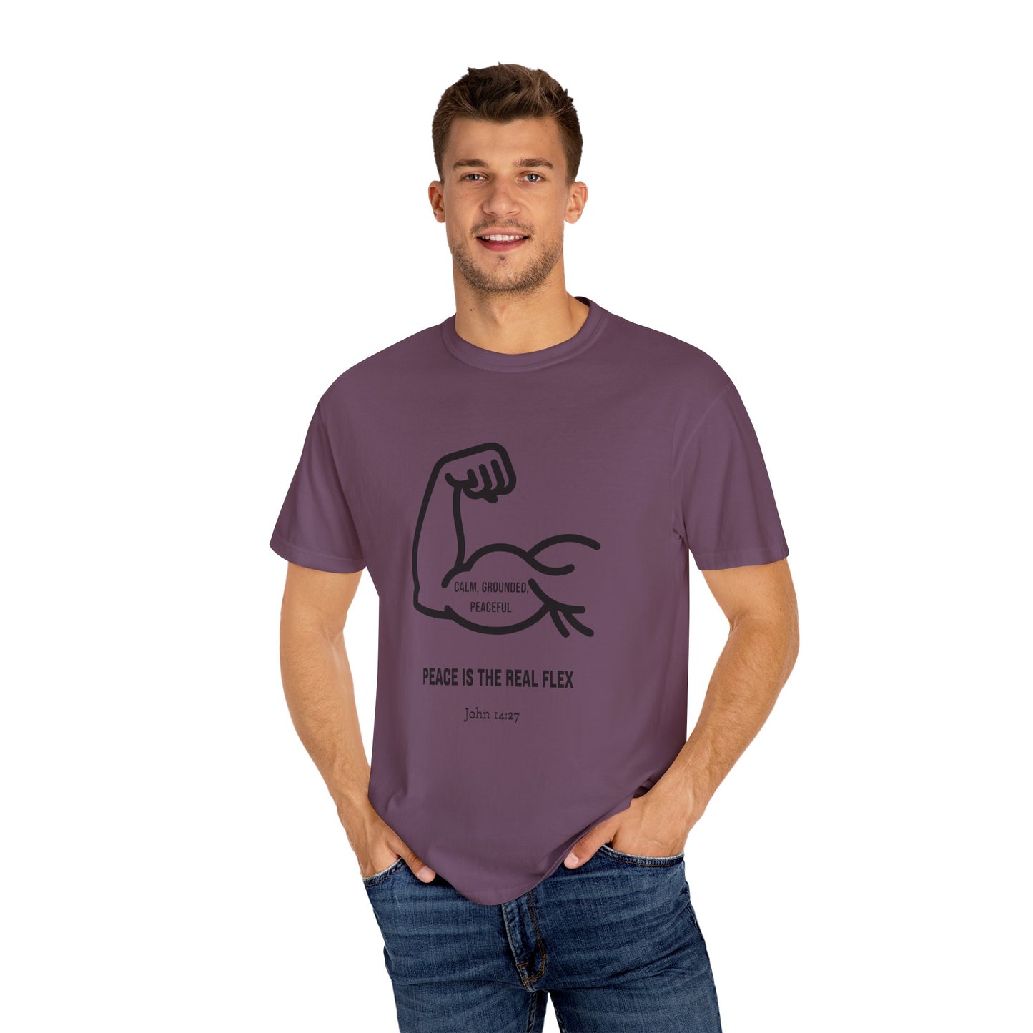 "Peace Is The Real Flex" -John 14:27 Graphic T-Shirt