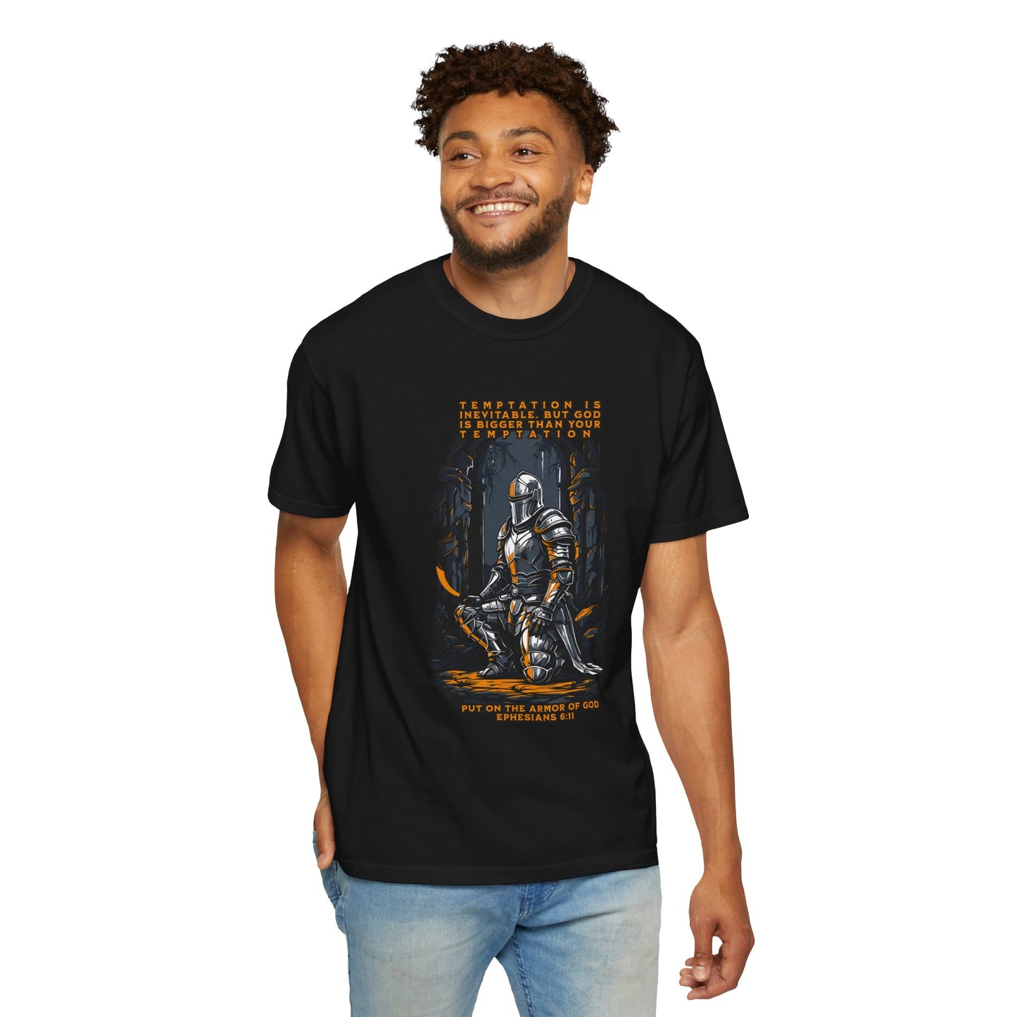 Comfort Colors "Put on the Armor of God" Ephesians 6:11 Inspirational T-Shirt
