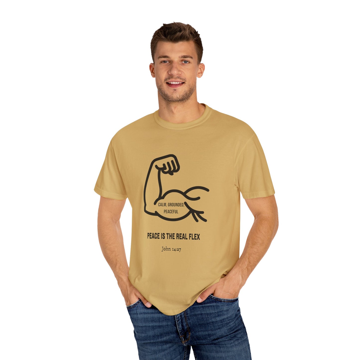"Peace Is The Real Flex" -John 14:27 Graphic T-Shirt