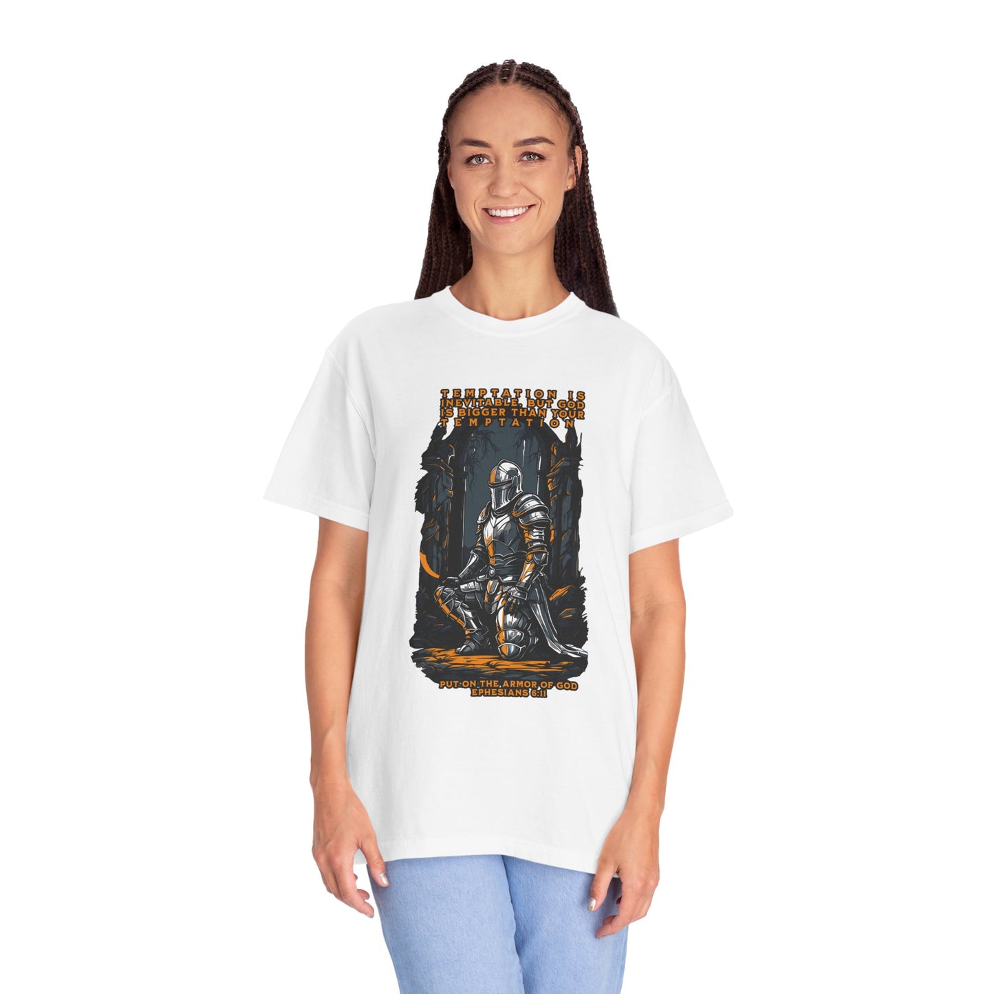 Comfort Colors "Put on the Armor of God" Ephesians 6:11 Inspirational T-Shirt