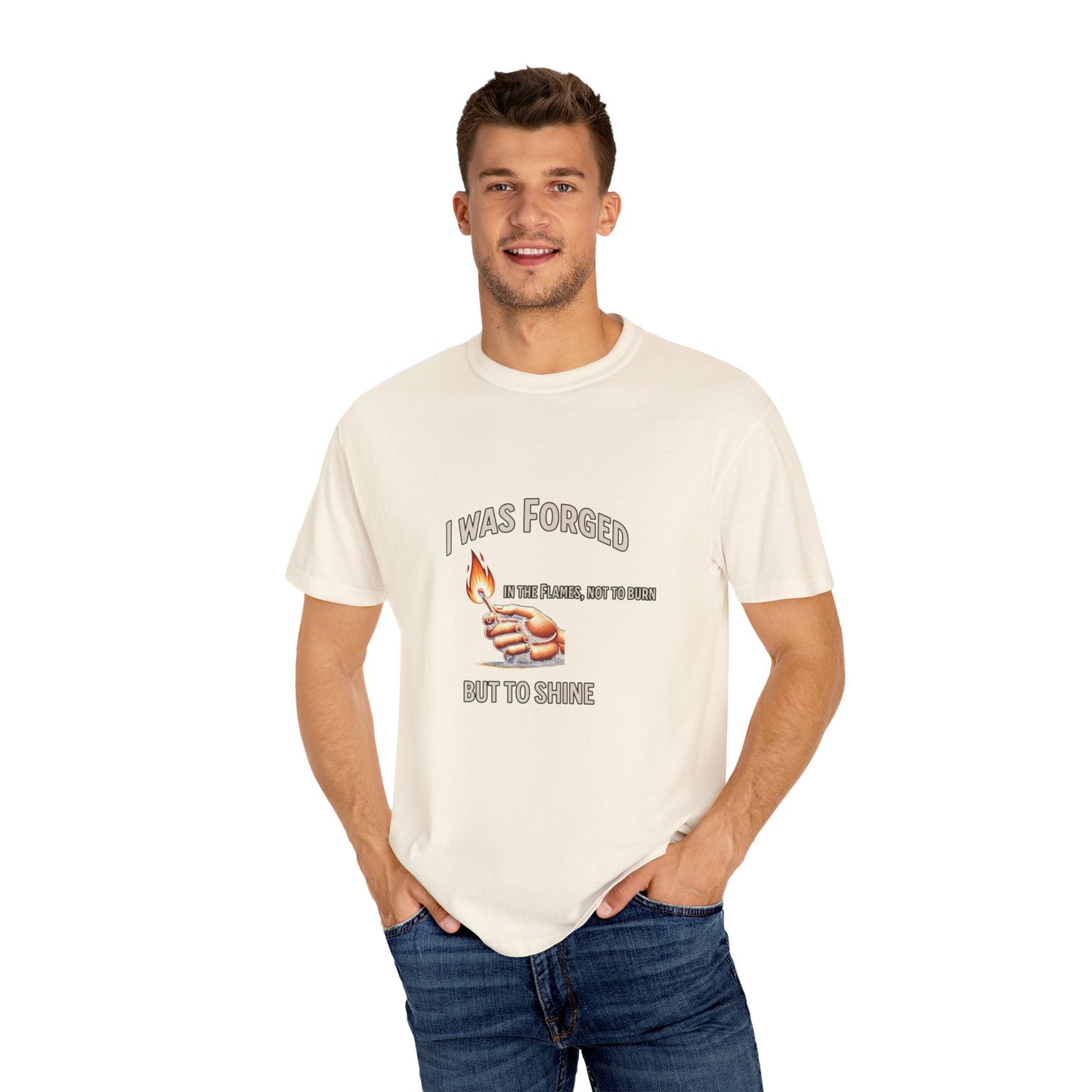 "Forged to Shine" – Fire-Tested Faith T-Shirt
