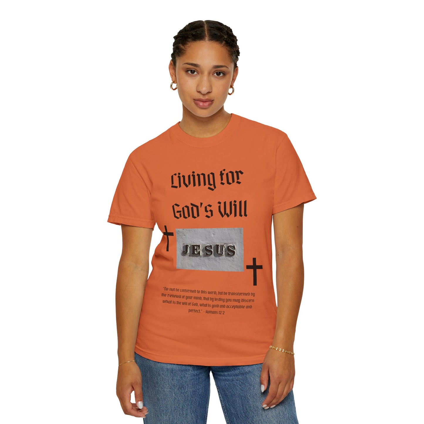 Comfort Colors "Living for God's Will" Graphic T-Shirt