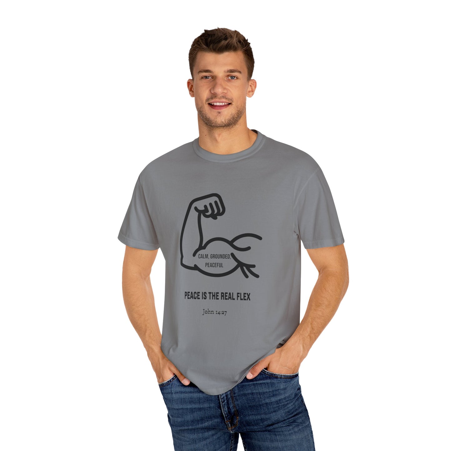 "Peace Is The Real Flex" -John 14:27 Graphic T-Shirt