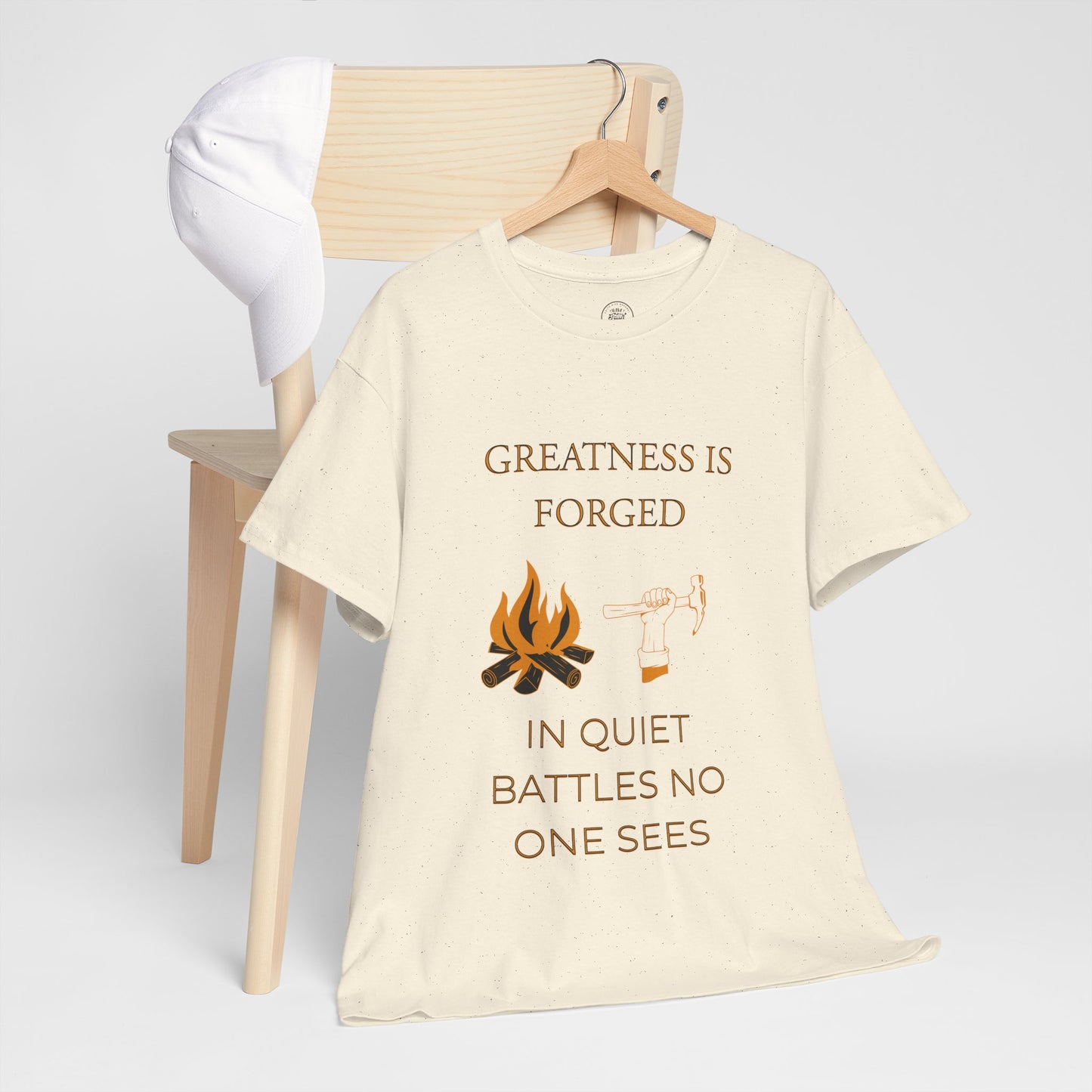 "Quiet Battles" – Strength Through Stillness Graphic T-Shirt