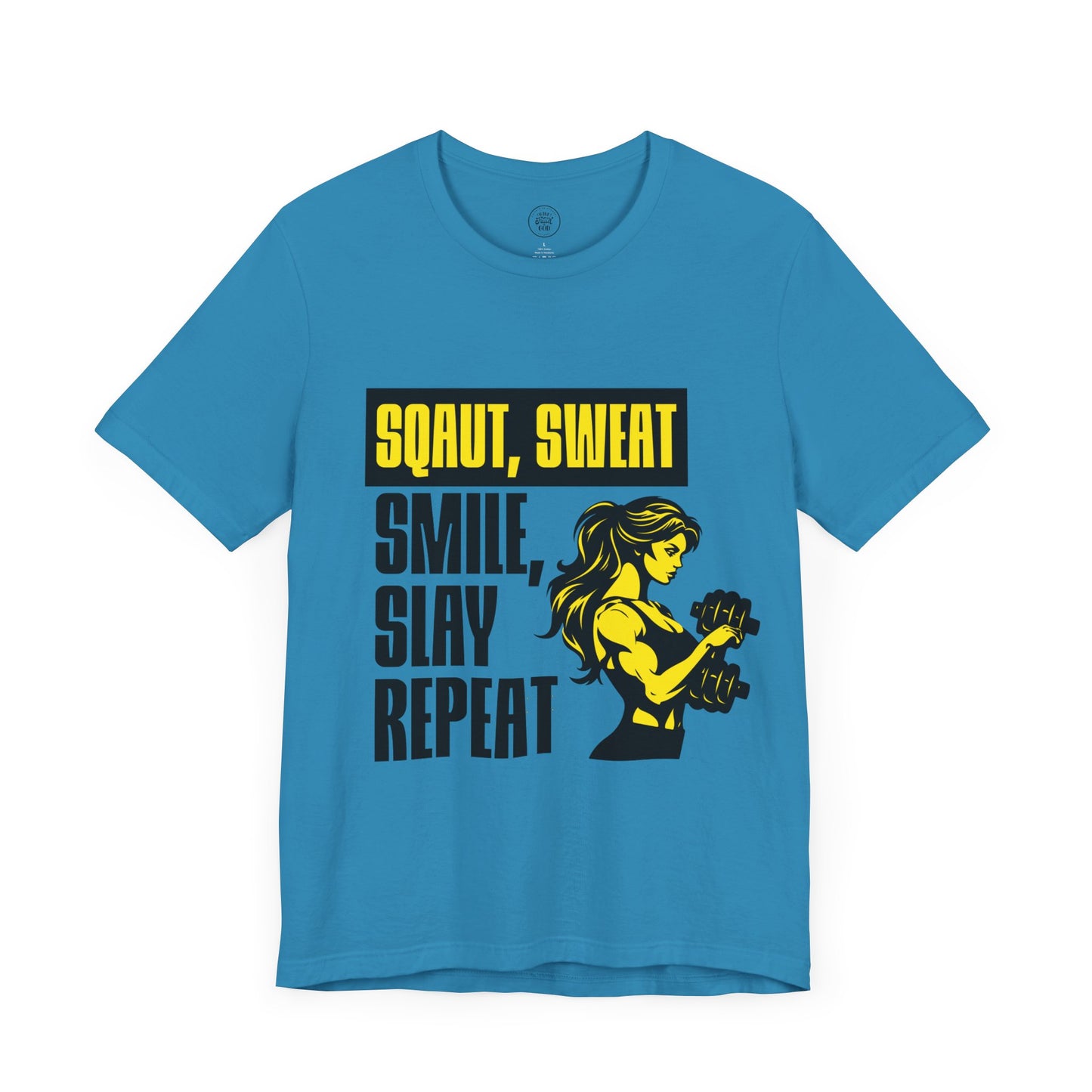 Smiles & Slay Reps Fitness Motivational Tee