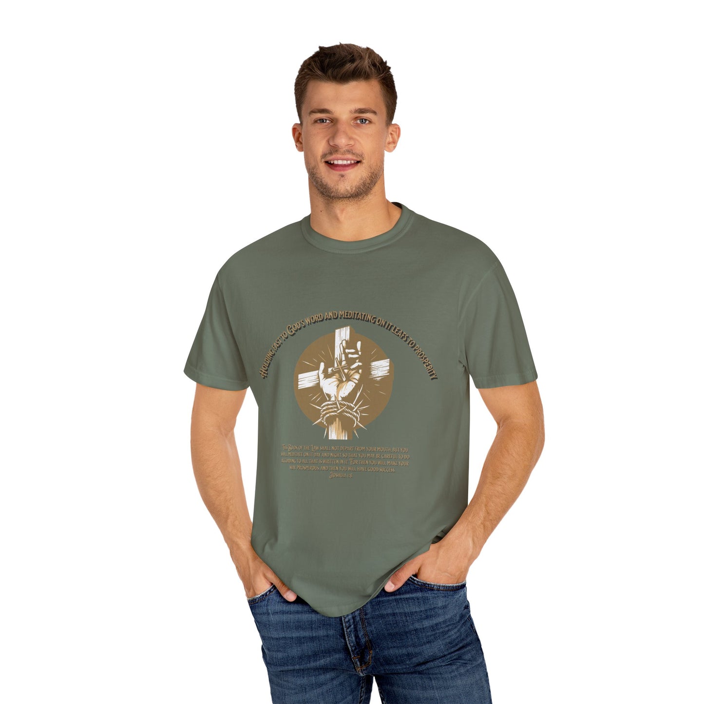 Joshua 1:8 "Meditate on His Word" Inspirational T-Shirt