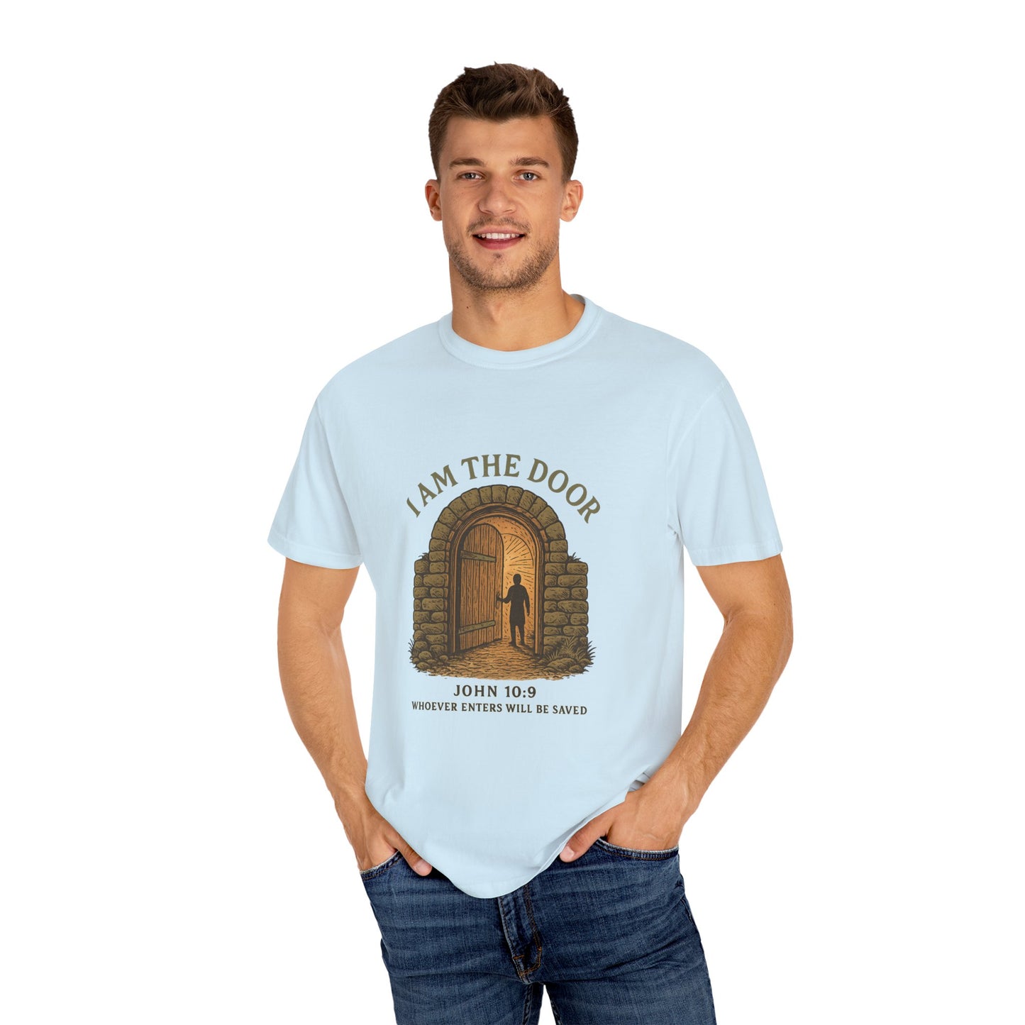 Comfort Colors "I Am the Door – John 10:9 Graphic T-Shirt