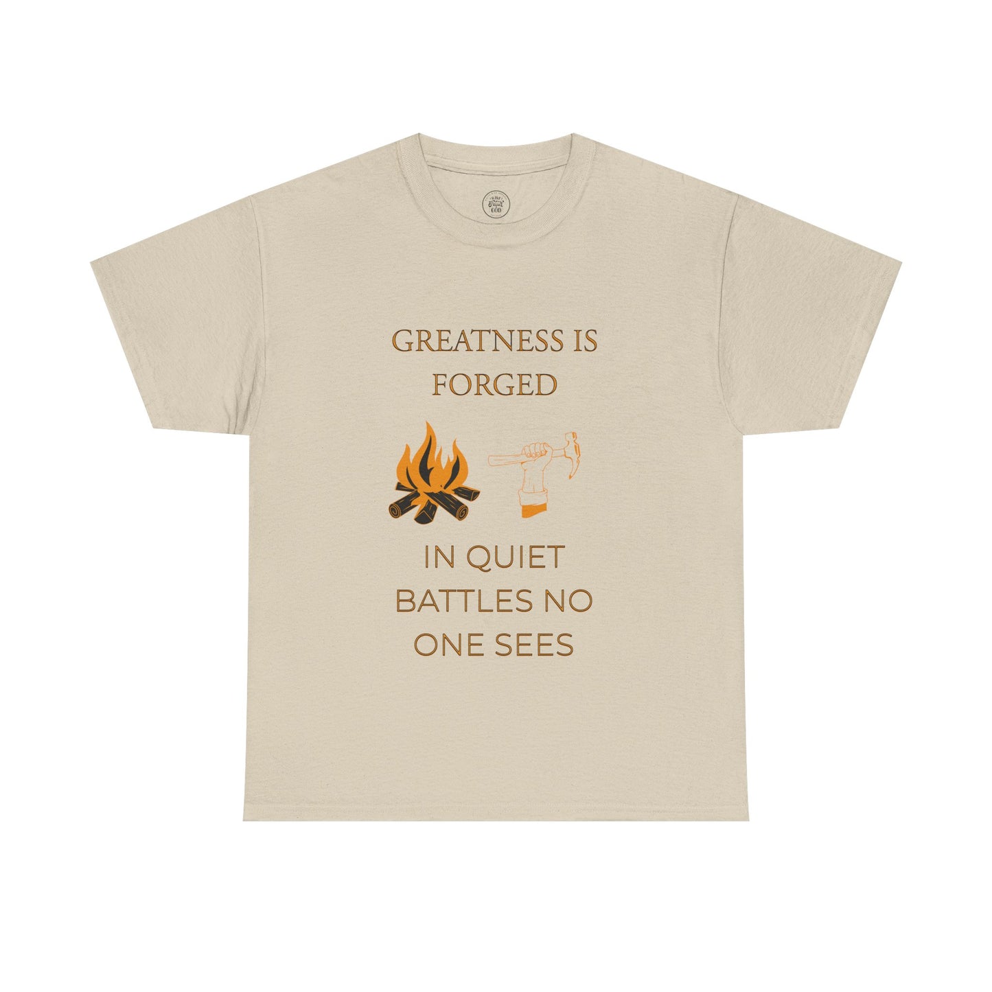 "Quiet Battles" – Strength Through Stillness Graphic T-Shirt
