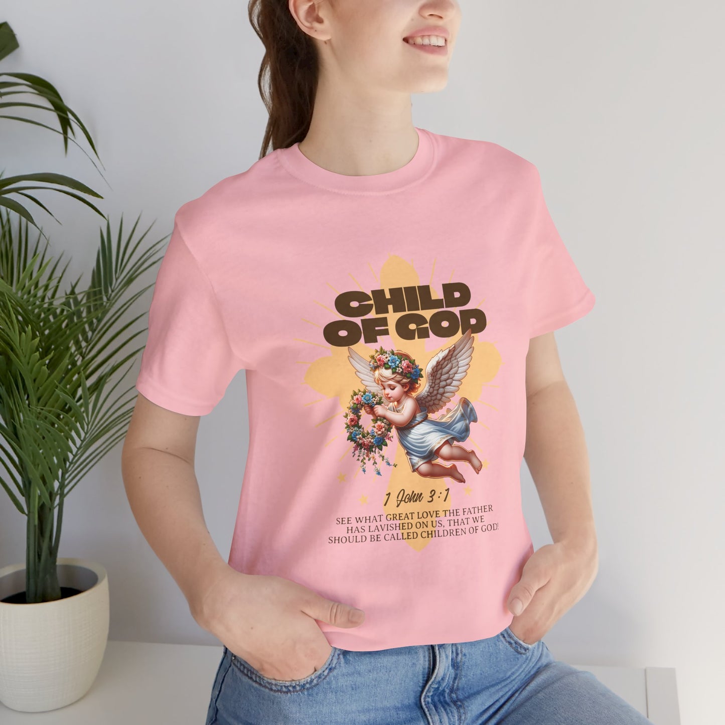 Bella Canvas 3001 "Child of God" 1 John 3:1 Graphic Tee