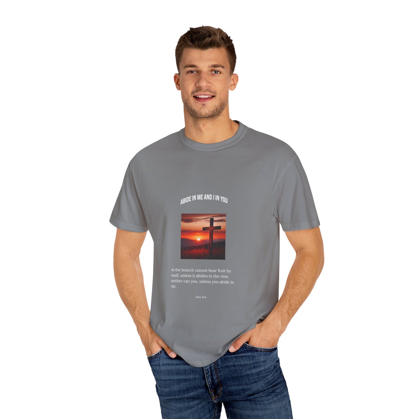 "Abide in Me" – John 15:4 Faith Tee