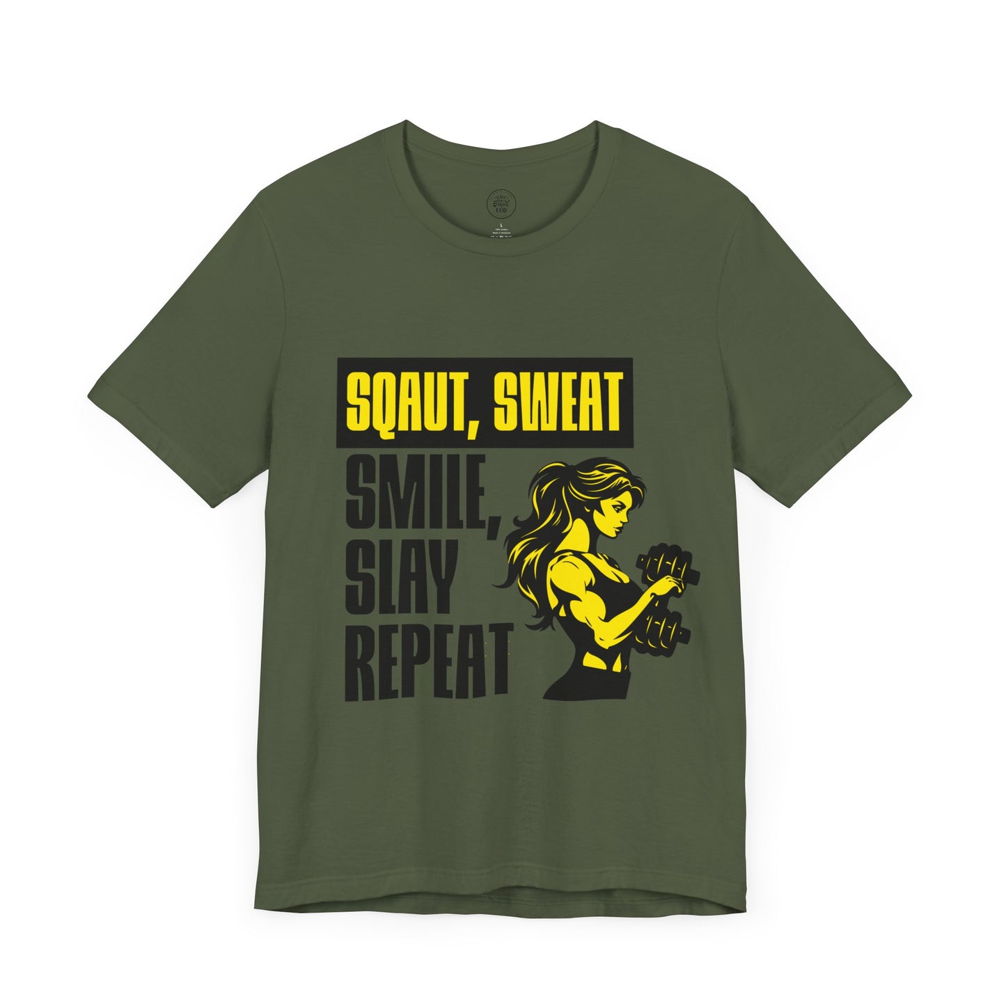 Smiles & Slay Reps Fitness Motivational Tee