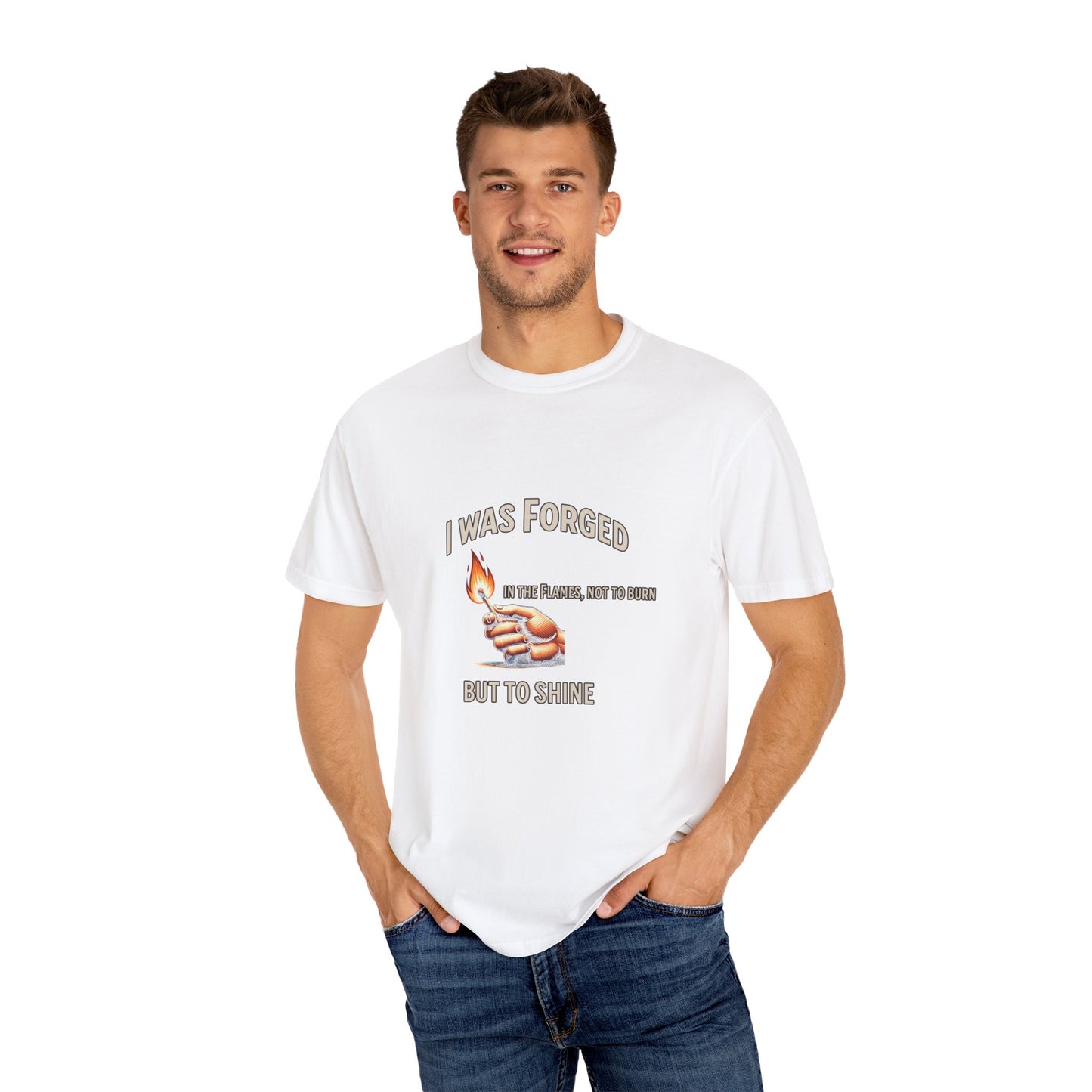 "Forged to Shine" – Fire-Tested Faith T-Shirt