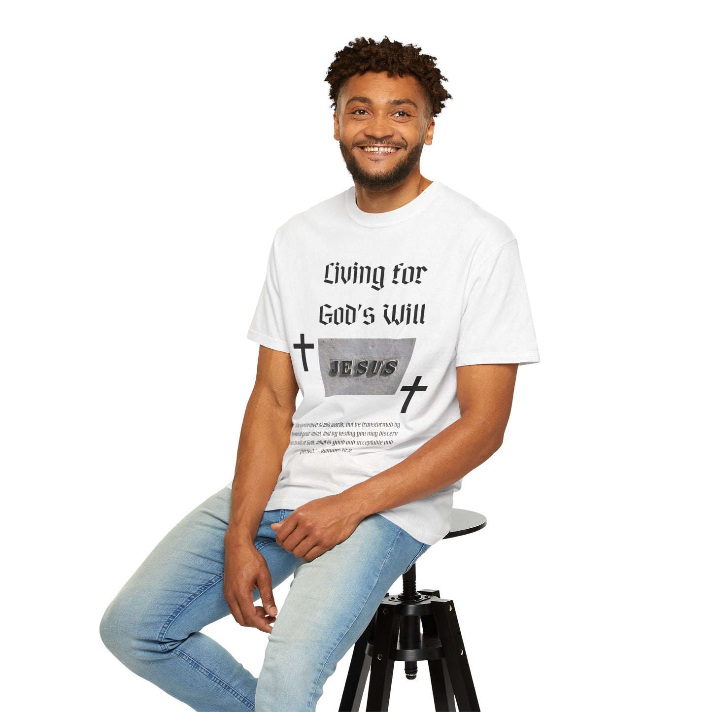 Comfort Colors "Living for God's Will" Graphic T-Shirt