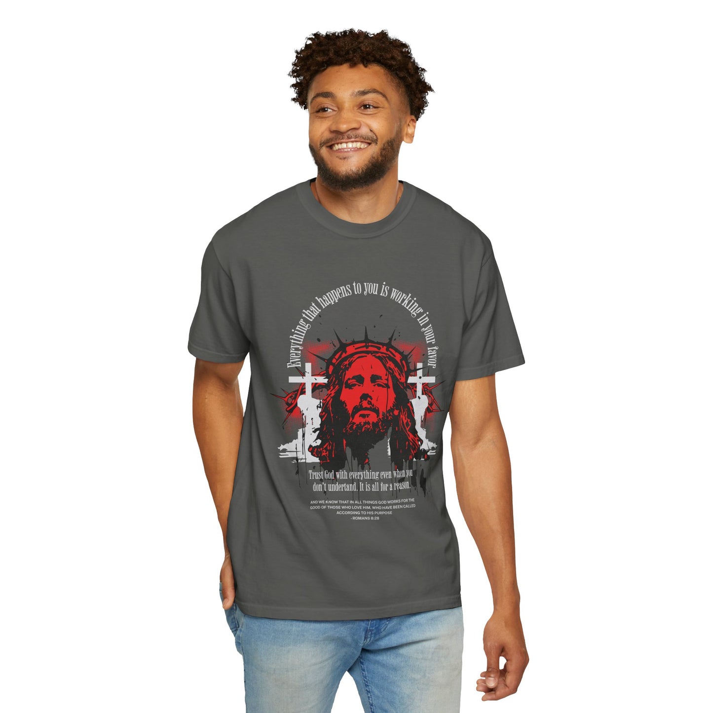 Romans 8:28 Faith Tee