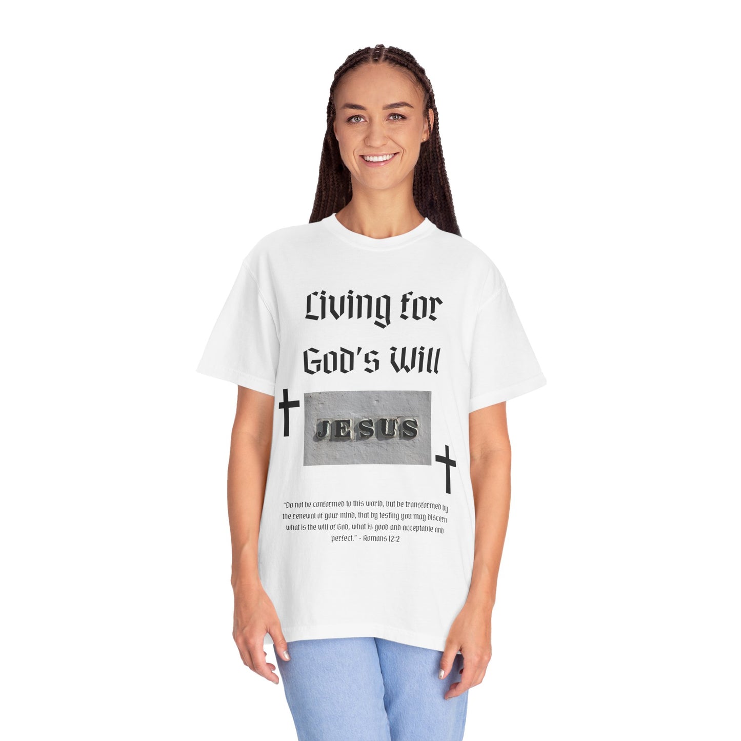 Comfort Colors "Living for God's Will" Graphic T-Shirt
