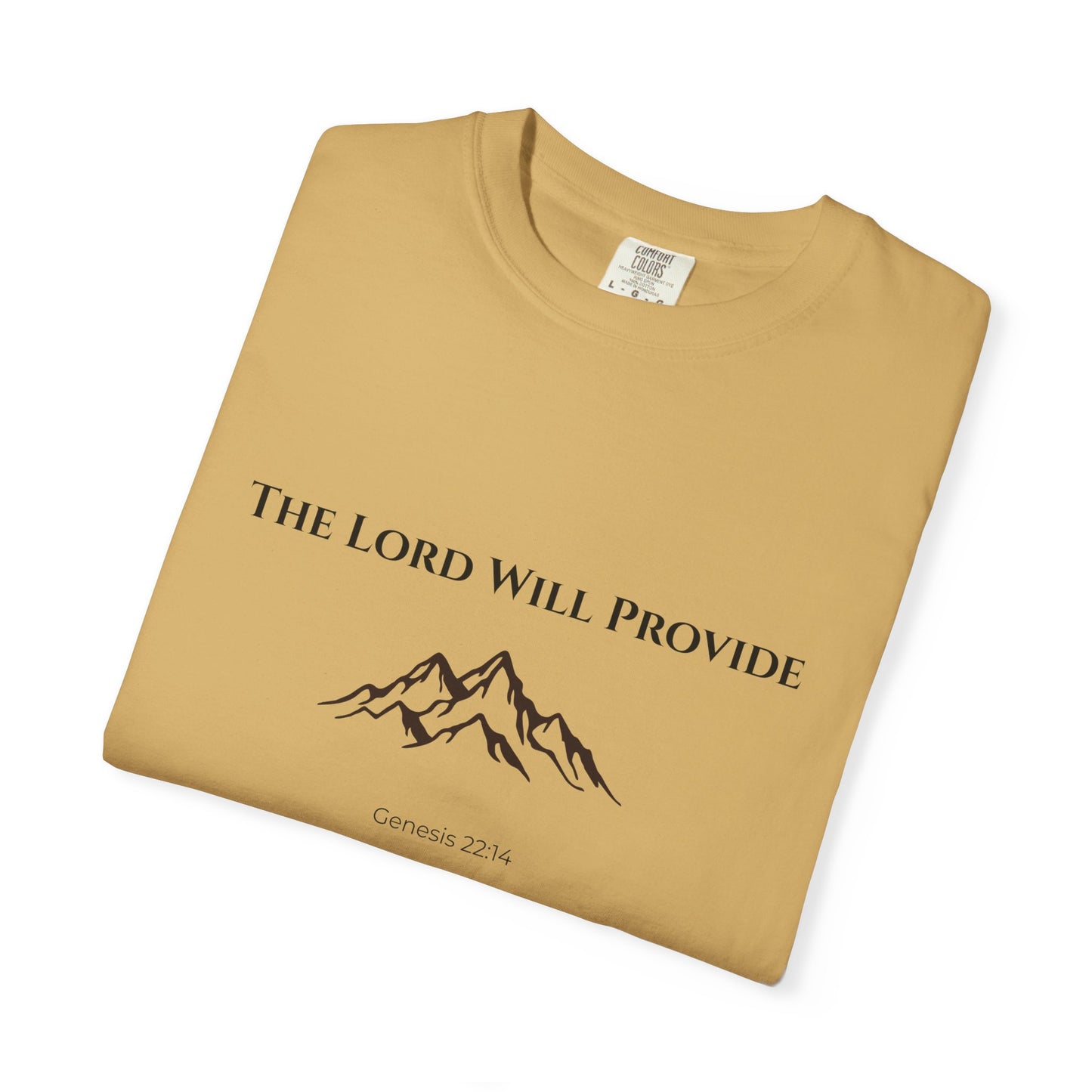 Comfort Colors "The Lord Will Provide" – Genesis 22:14 Graphic T-Shirt