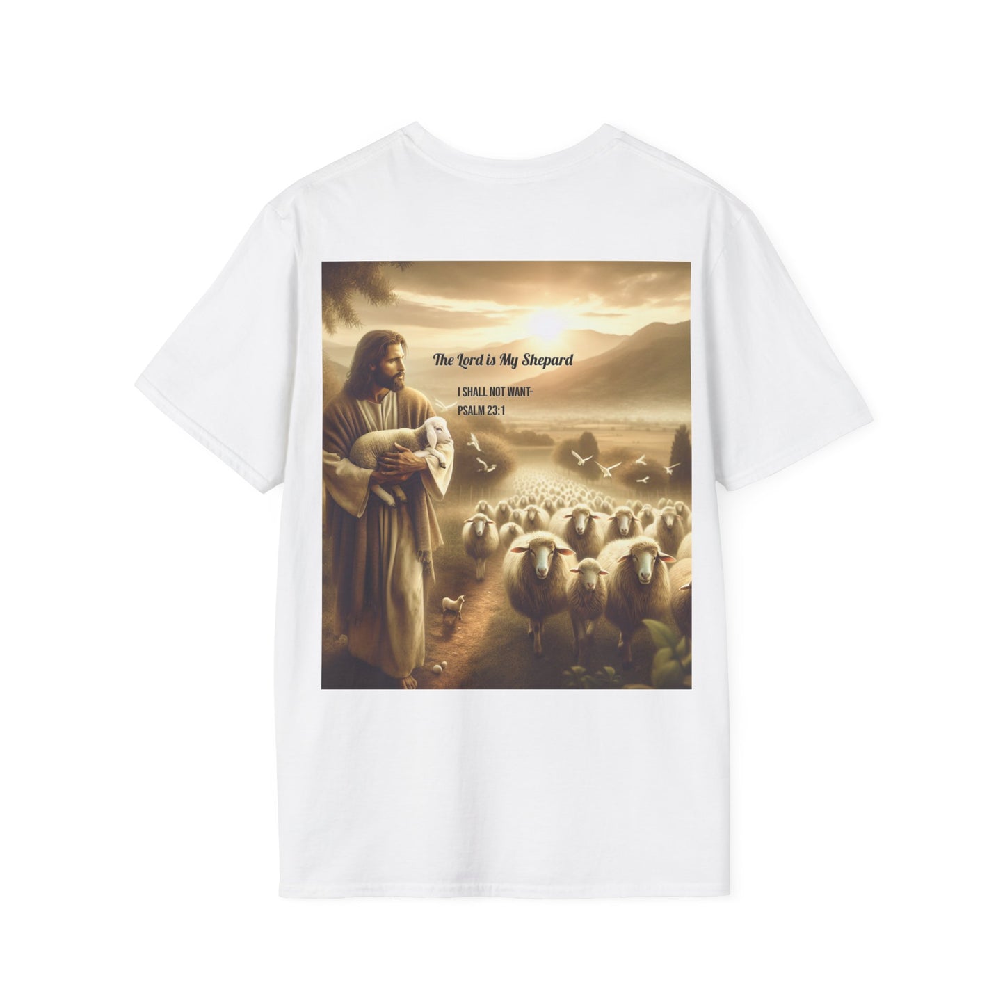 Bella Canvas 3001 "The Lord Is My Shepard" Psalm 23:1 Graphic Tee