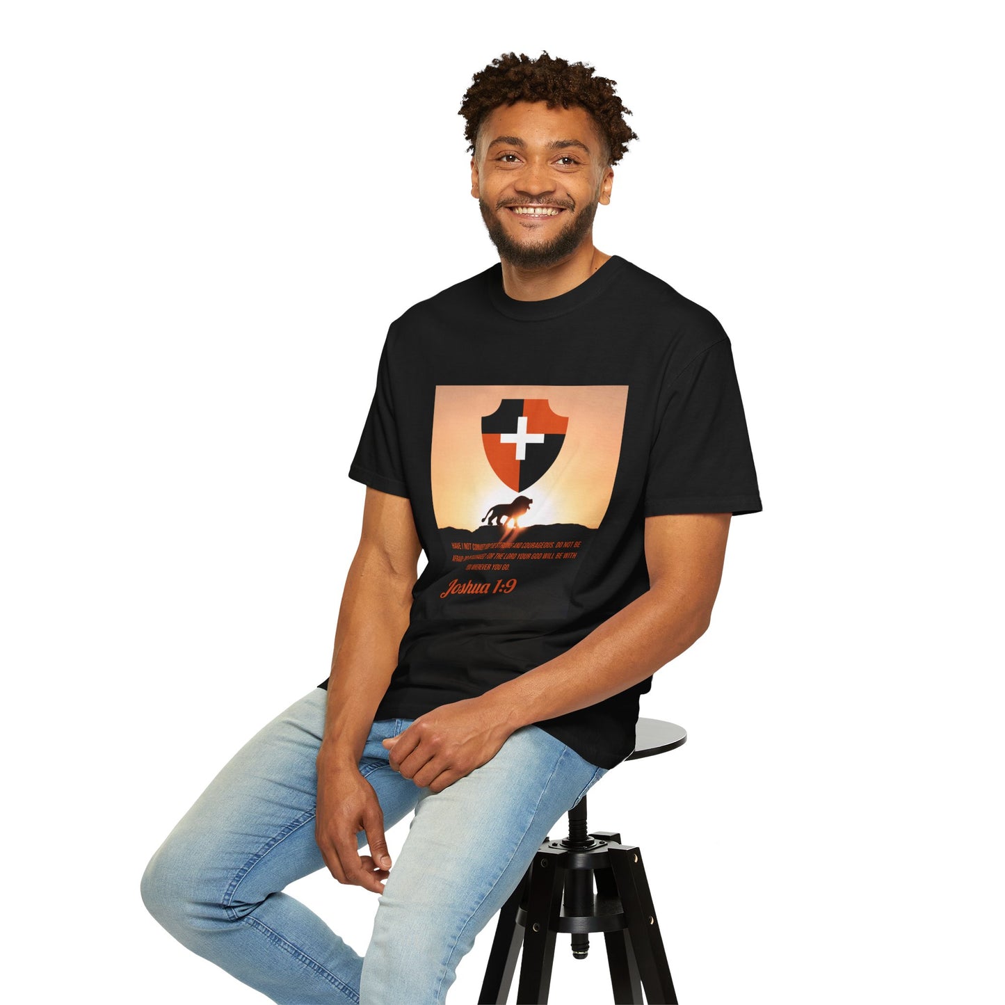 "Be Strong and Courageous" Joshua 1:9 Graphic Tee