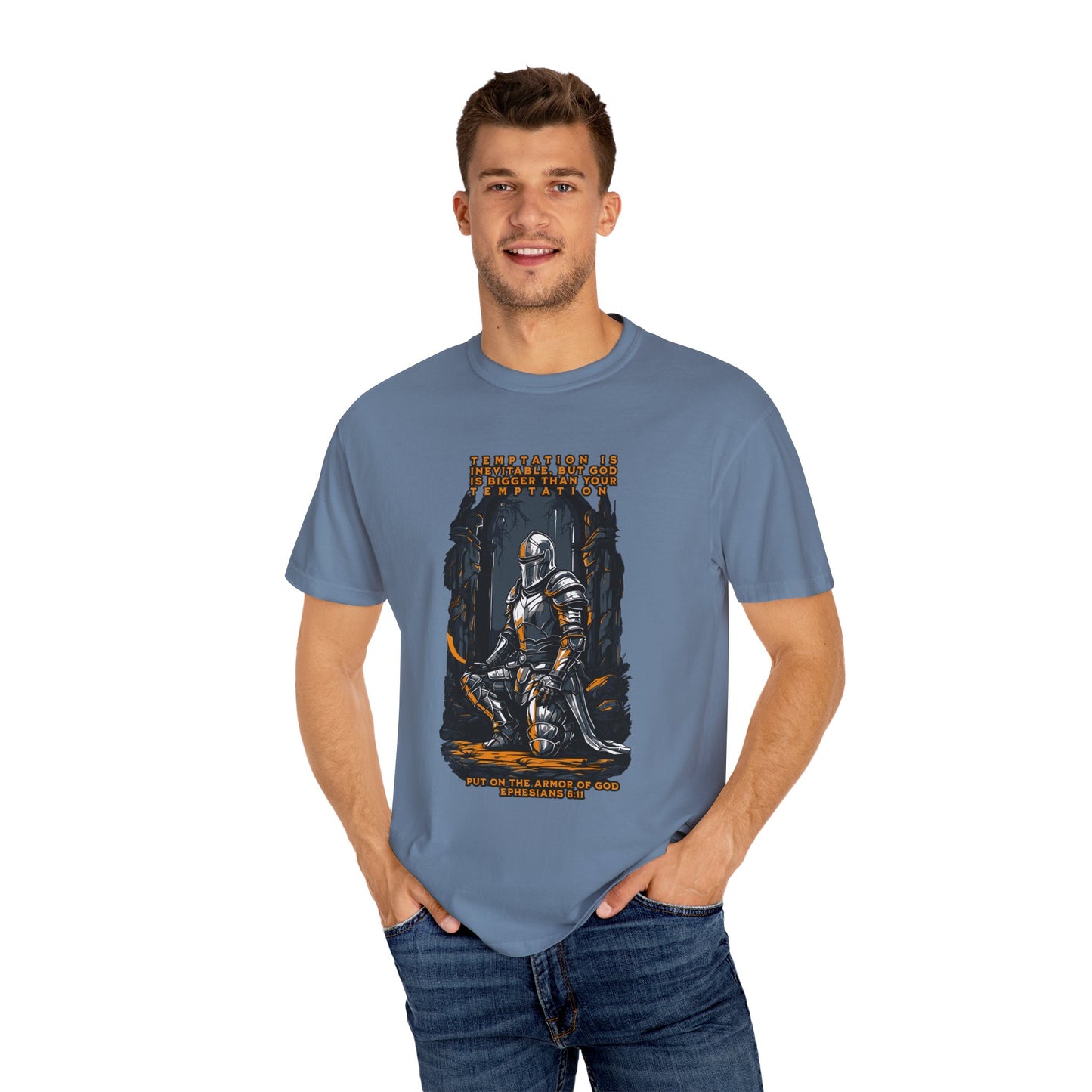 Comfort Colors "Put on the Armor of God" Ephesians 6:11 Inspirational T-Shirt