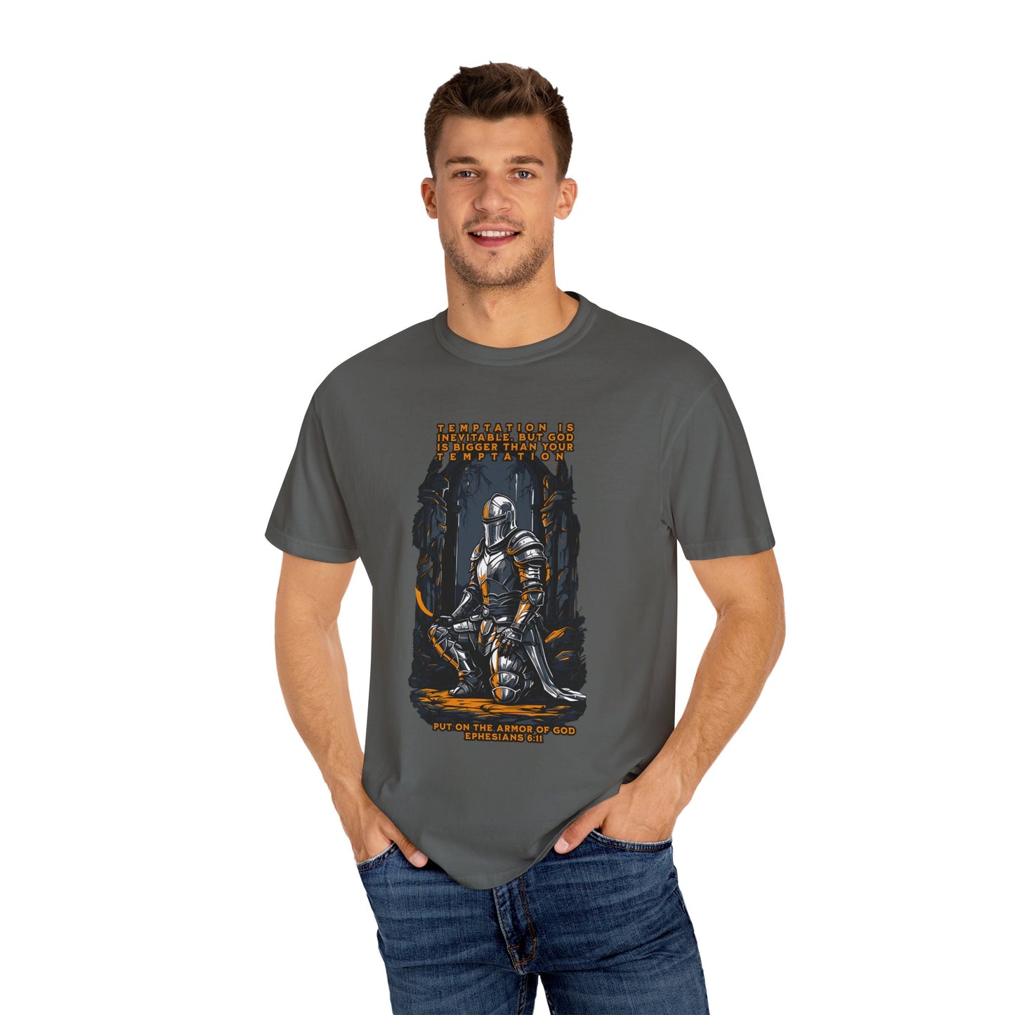 Comfort Colors "Put on the Armor of God" Ephesians 6:11 Inspirational T-Shirt