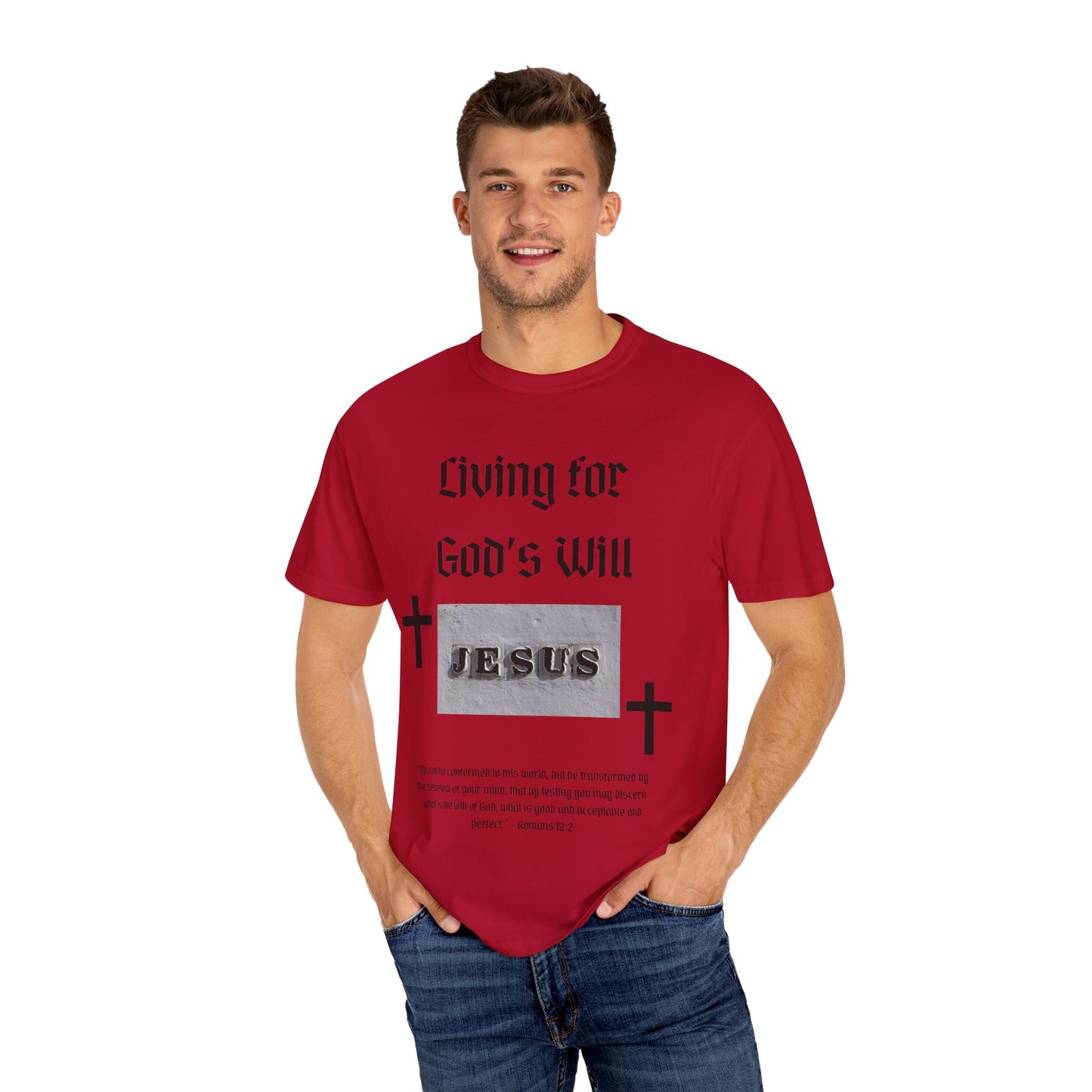 Comfort Colors "Living for God's Will" Graphic T-Shirt