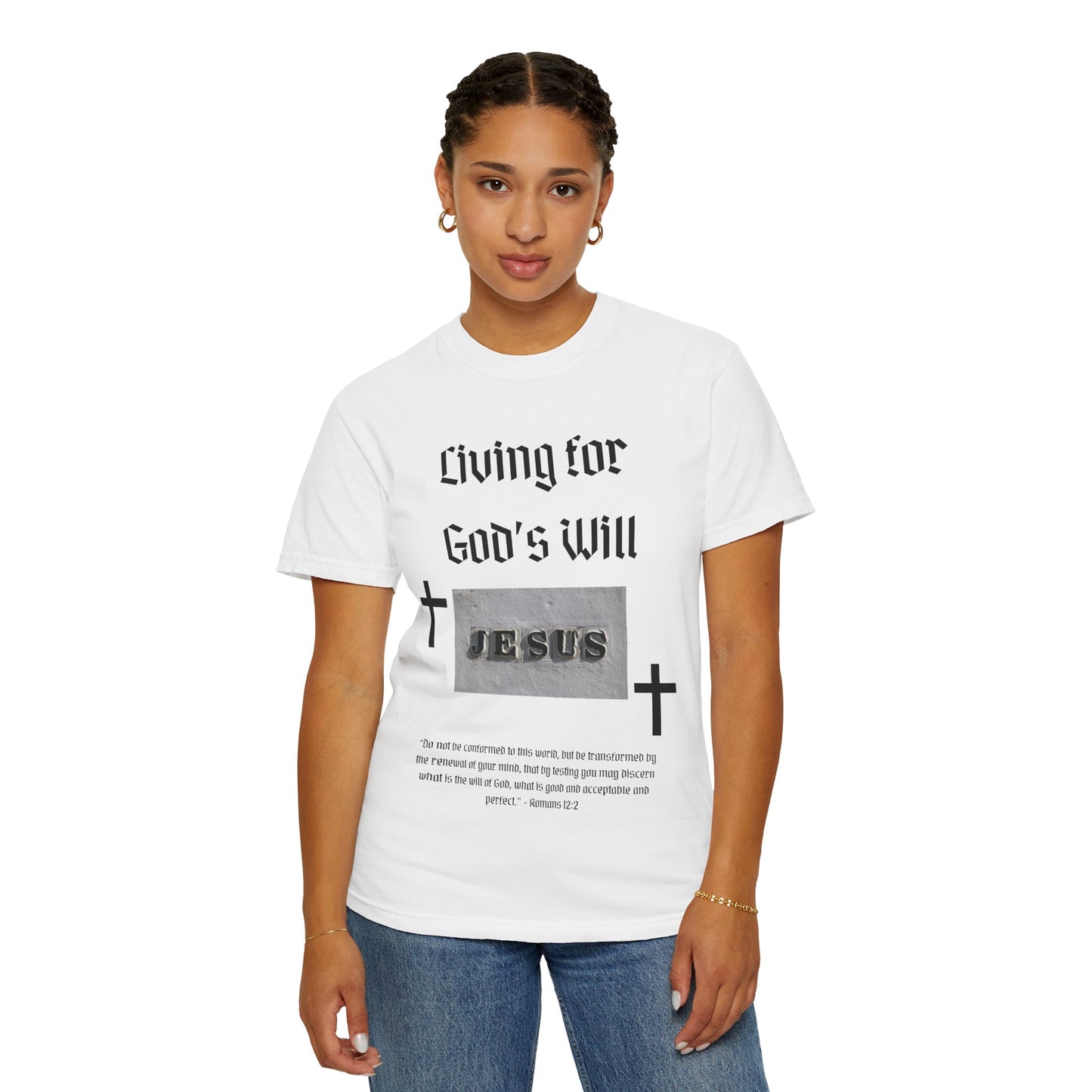 Comfort Colors "Living for God's Will" Graphic T-Shirt