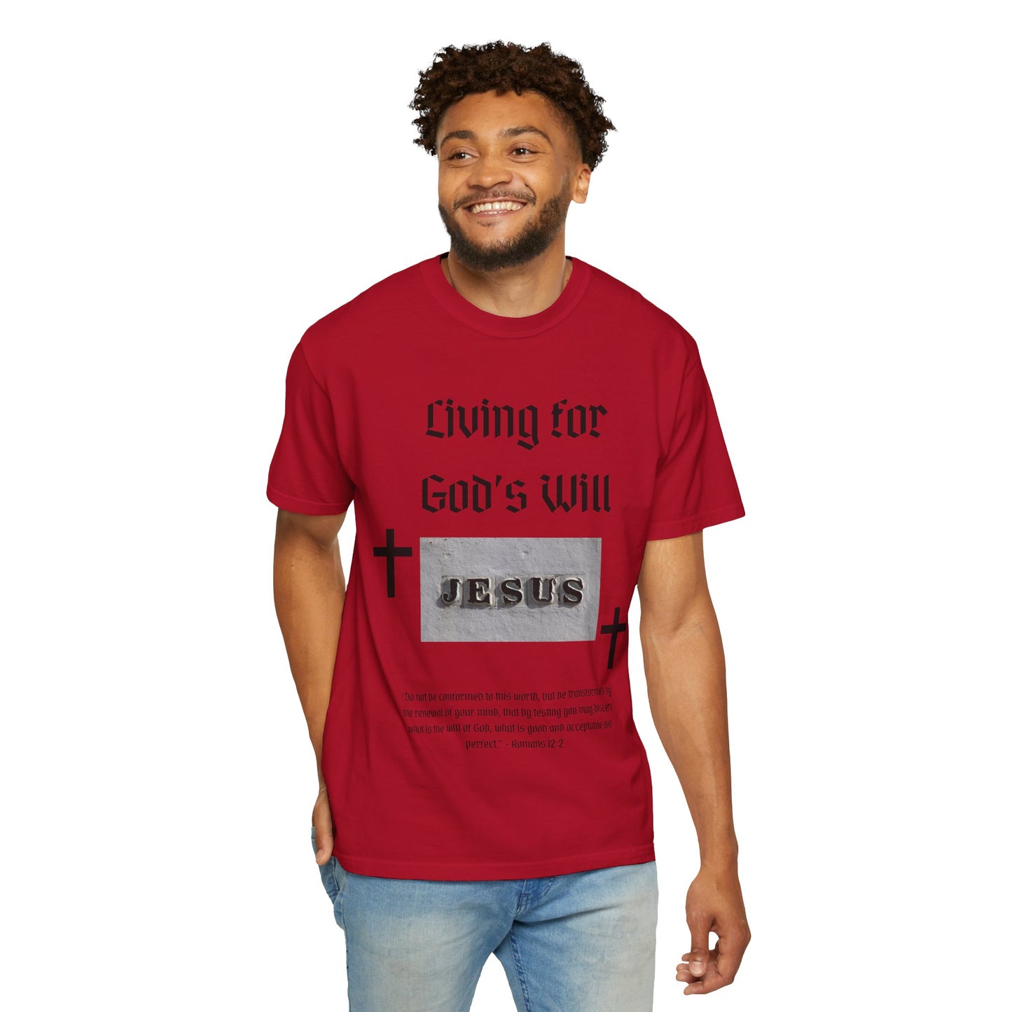 Comfort Colors "Living for God's Will" Graphic T-Shirt