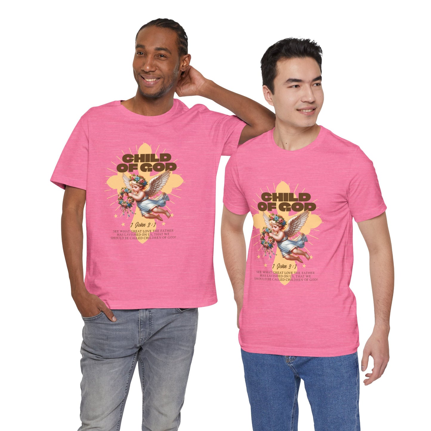 Bella Canvas 3001 "Child of God" 1 John 3:1 Graphic Tee