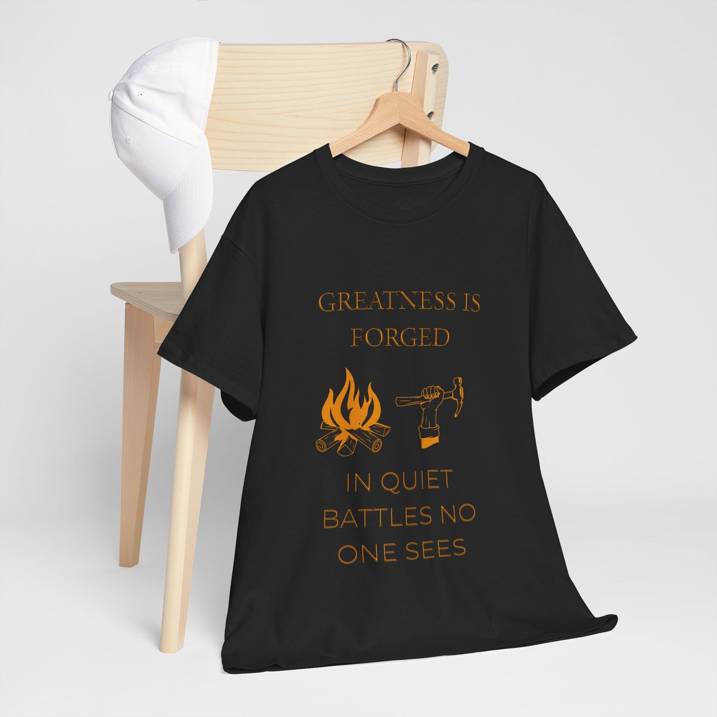 "Quiet Battles" – Strength Through Stillness Graphic T-Shirt