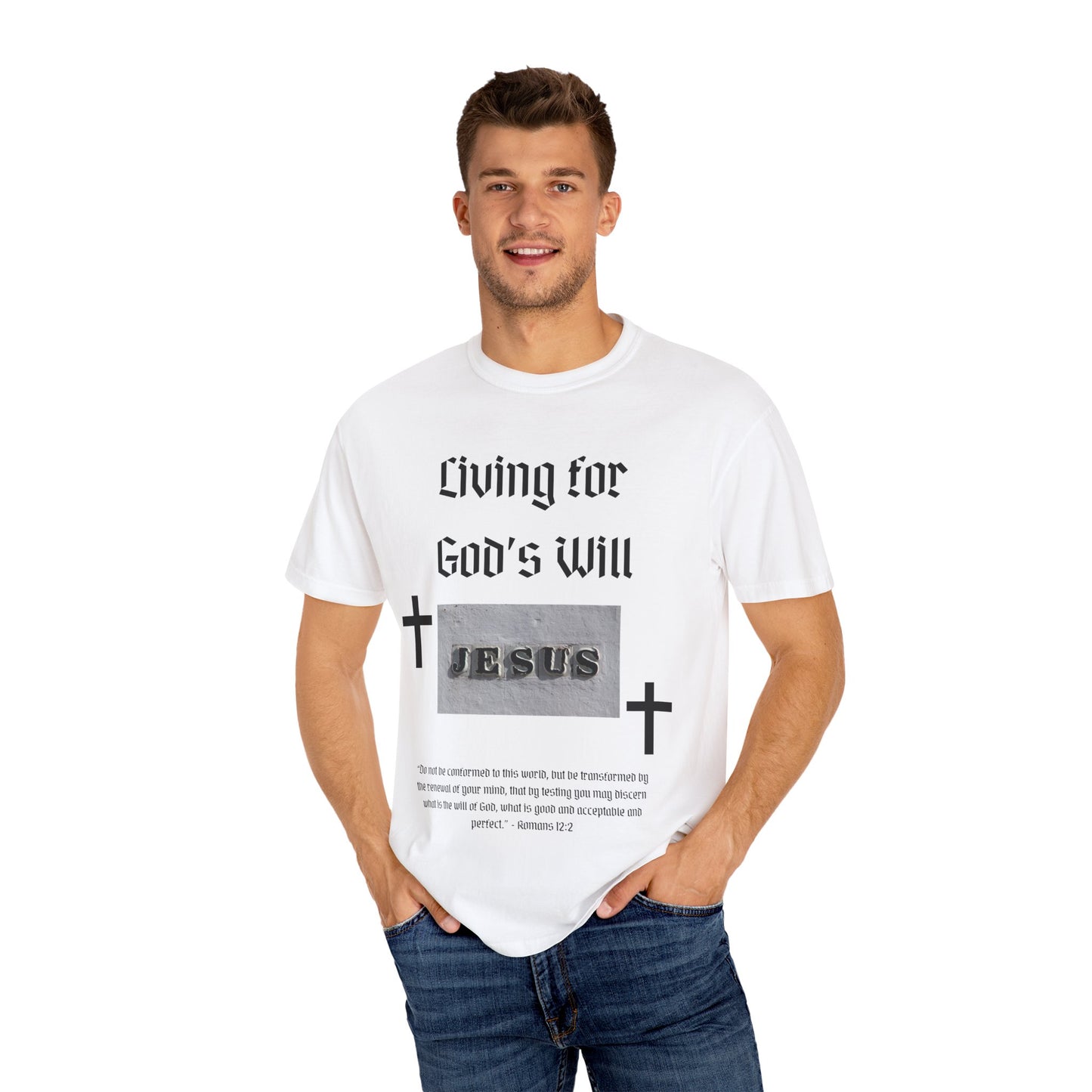 Comfort Colors "Living for God's Will" Graphic T-Shirt