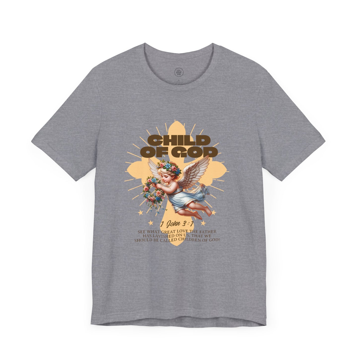 Bella Canvas 3001 "Child of God" 1 John 3:1 Graphic Tee