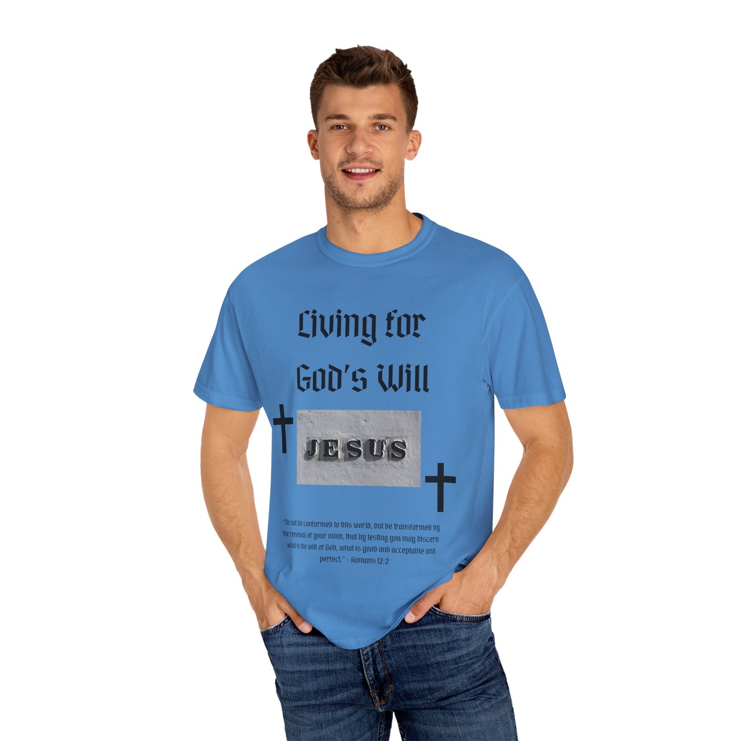 Comfort Colors "Living for God's Will" Graphic T-Shirt