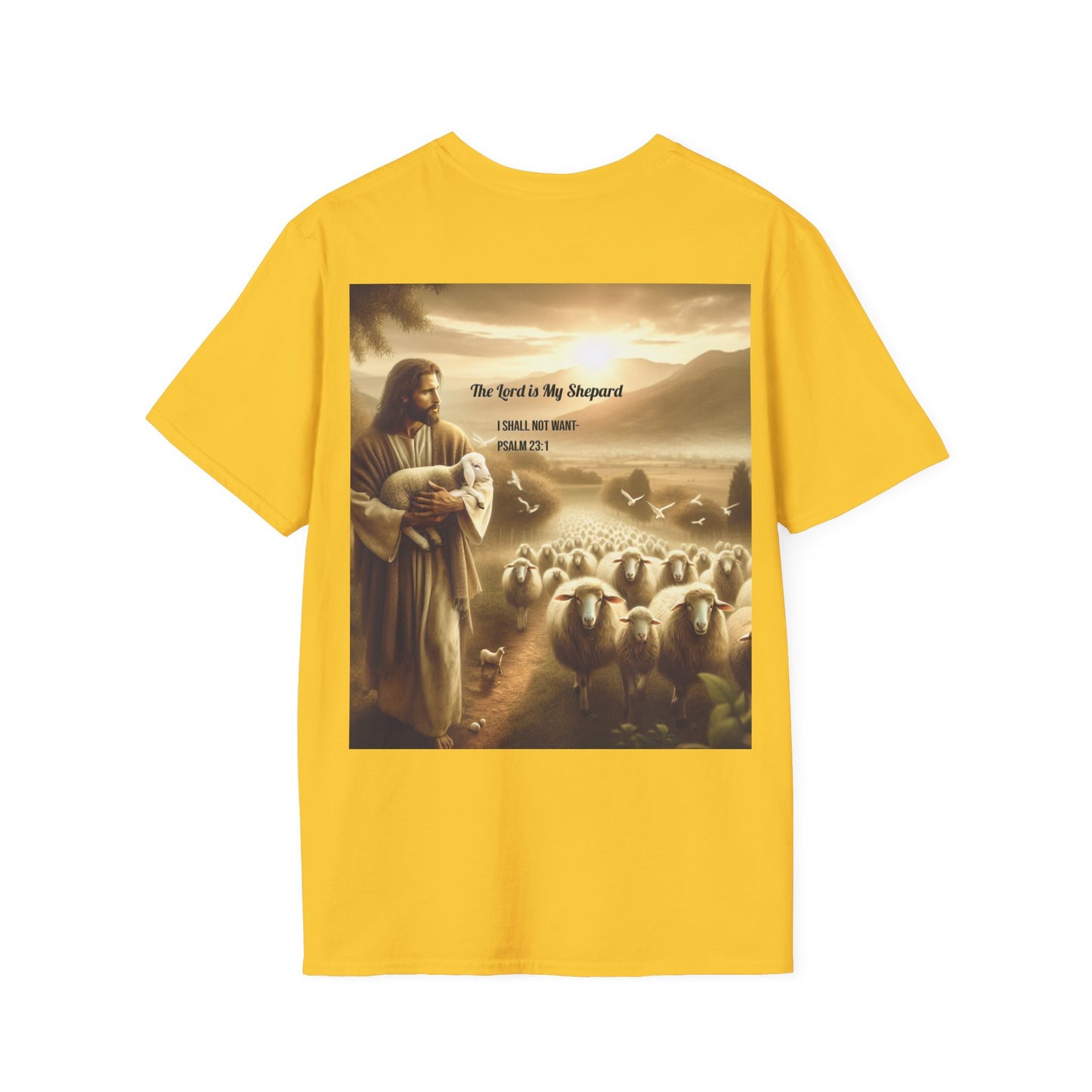 Bella Canvas 3001 "The Lord Is My Shepard" Psalm 23:1 Graphic Tee