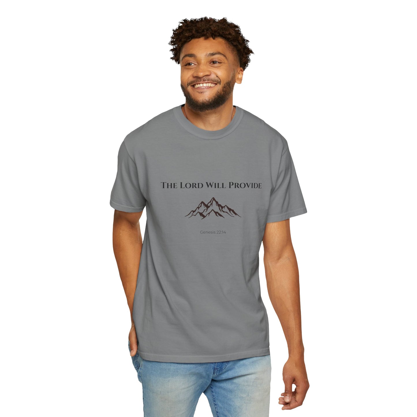 Comfort Colors "The Lord Will Provide" – Genesis 22:14 Graphic T-Shirt