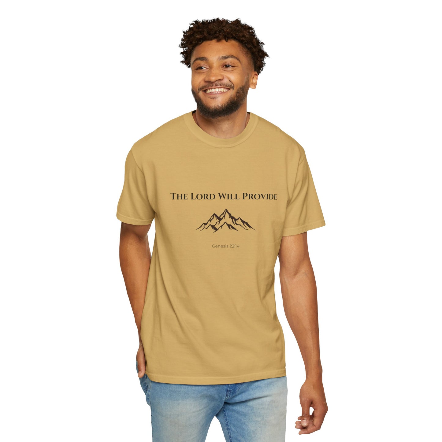 Comfort Colors "The Lord Will Provide" – Genesis 22:14 Graphic T-Shirt