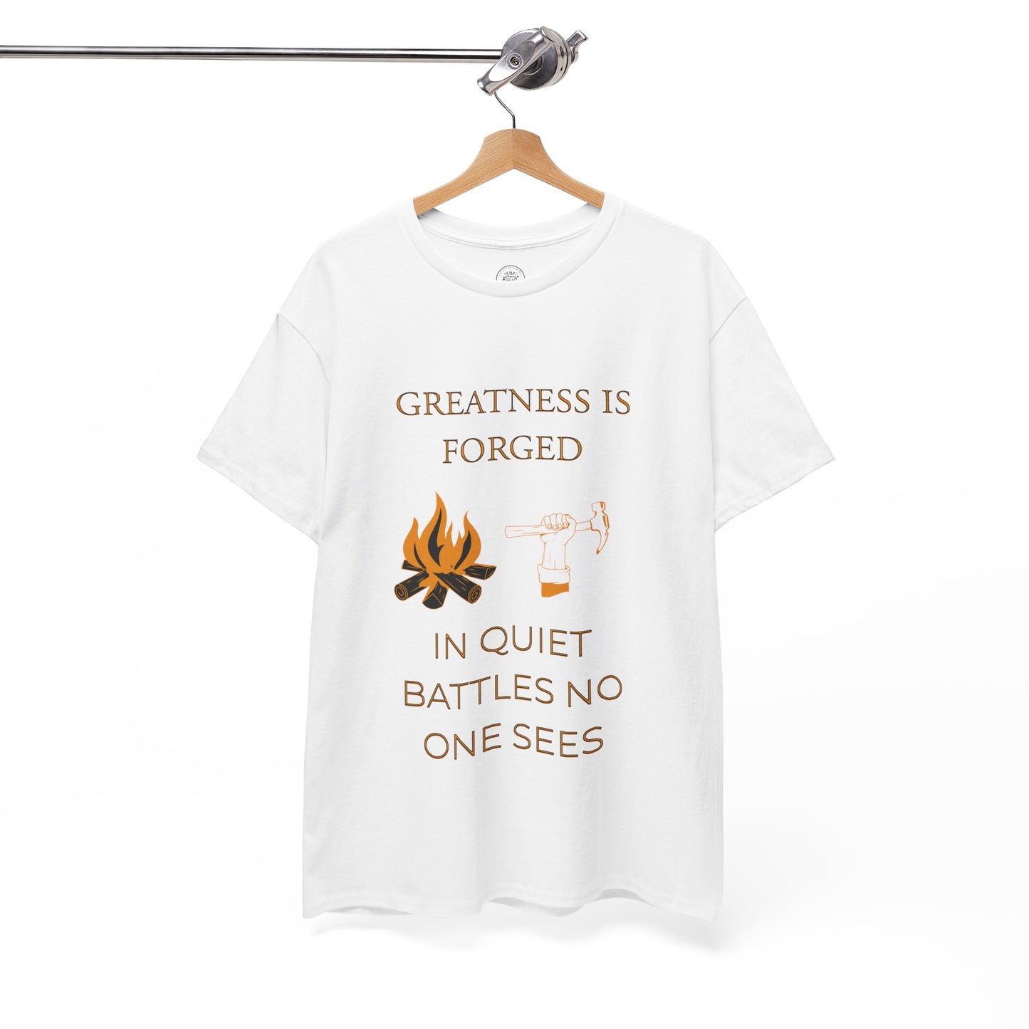 "Quiet Battles" – Strength Through Stillness Graphic T-Shirt