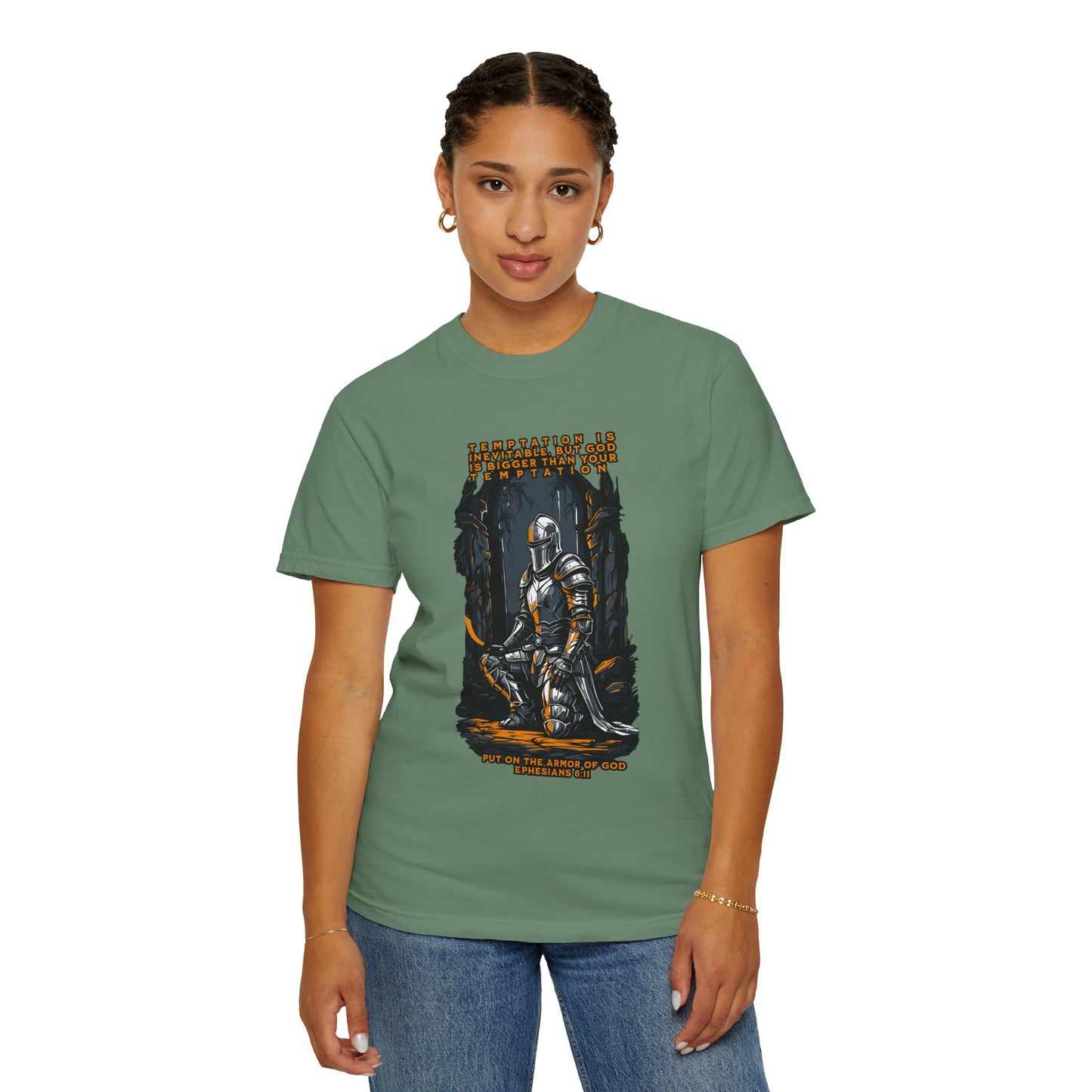 Comfort Colors "Put on the Armor of God" Ephesians 6:11 Inspirational T-Shirt