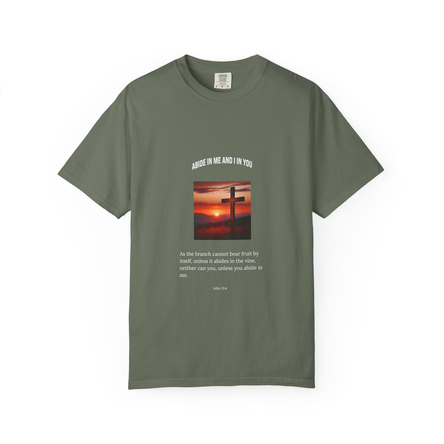 "Abide in Me" – John 15:4 Faith Tee