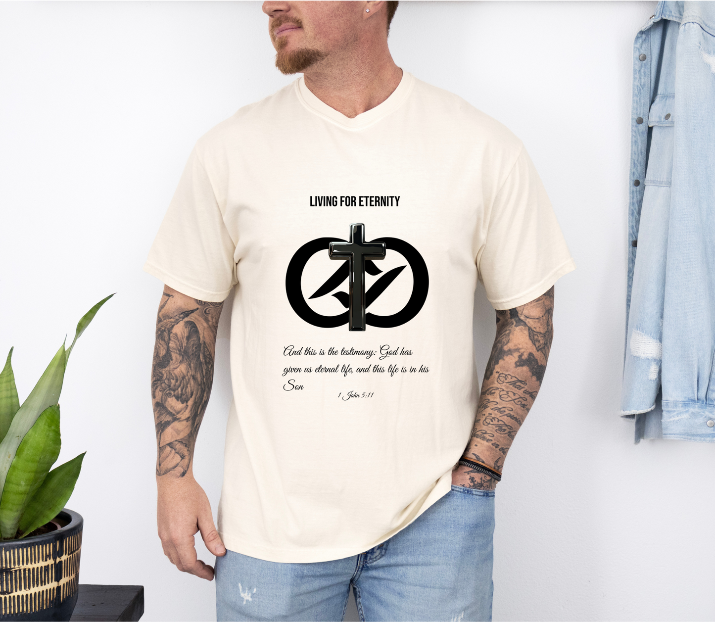"Eternal Life in His Son" – 1 John 5:11 Graphic T-Shirt
