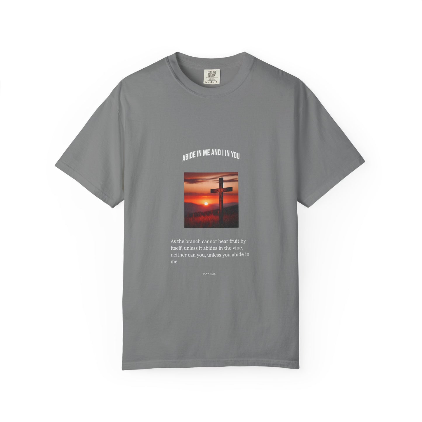 "Abide in Me" – John 15:4 Faith Tee