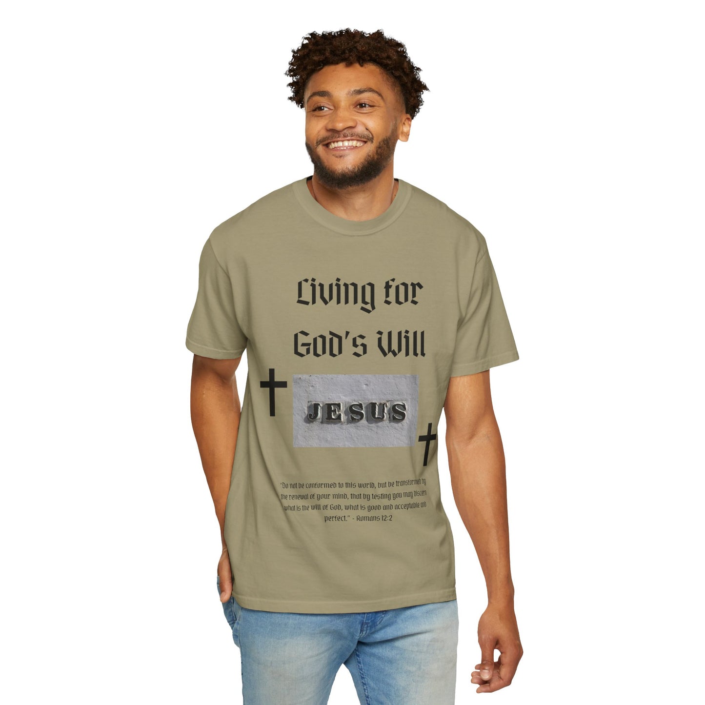 Comfort Colors "Living for God's Will" Graphic T-Shirt