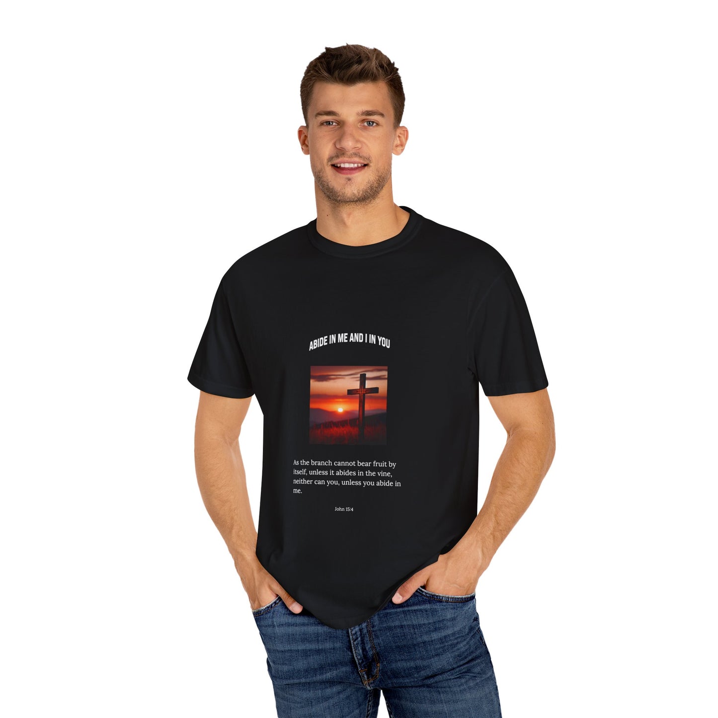 "Abide in Me" – John 15:4 Faith Tee