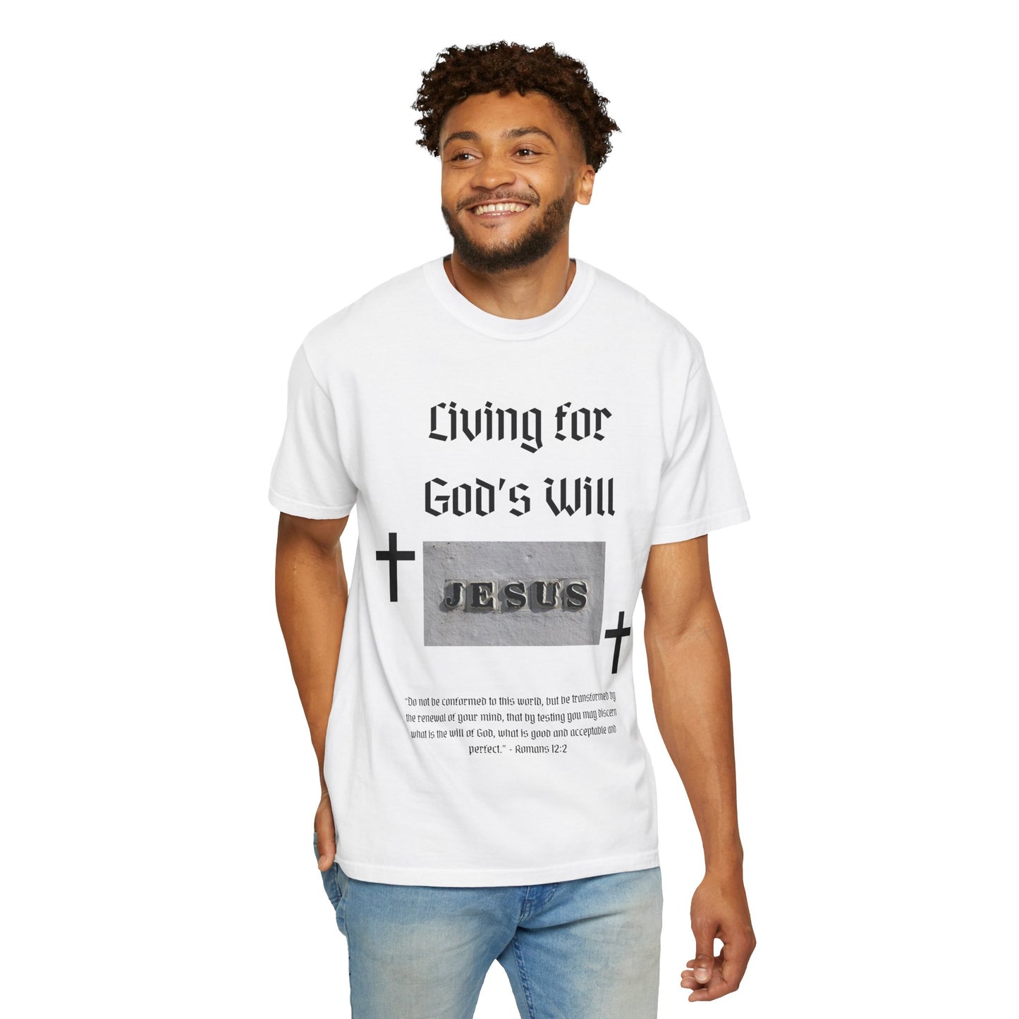 Comfort Colors "Living for God's Will" Graphic T-Shirt