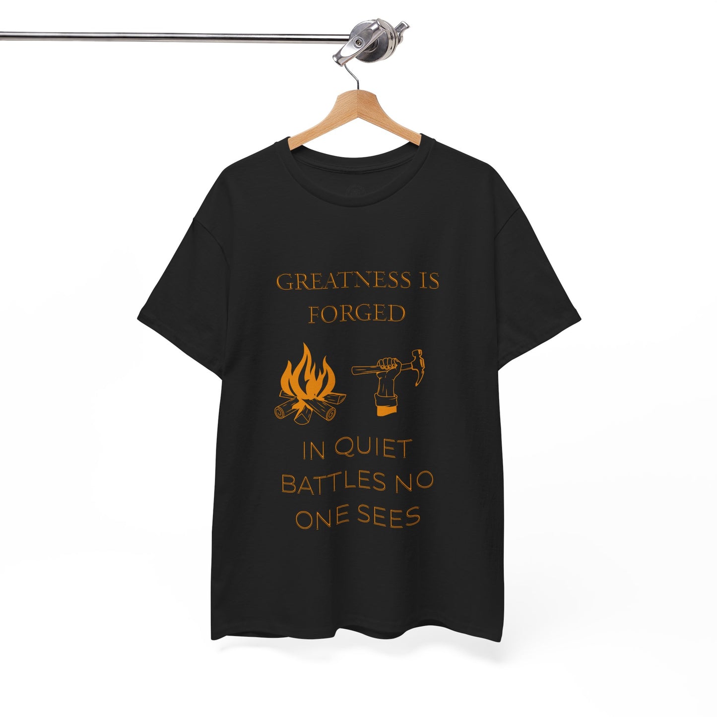 "Quiet Battles" – Strength Through Stillness Graphic T-Shirt